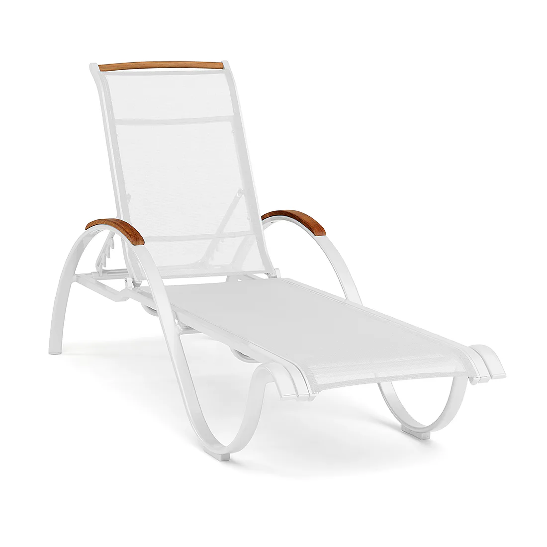 Solsäng Hillerstorp Nydala Vit/Teak
