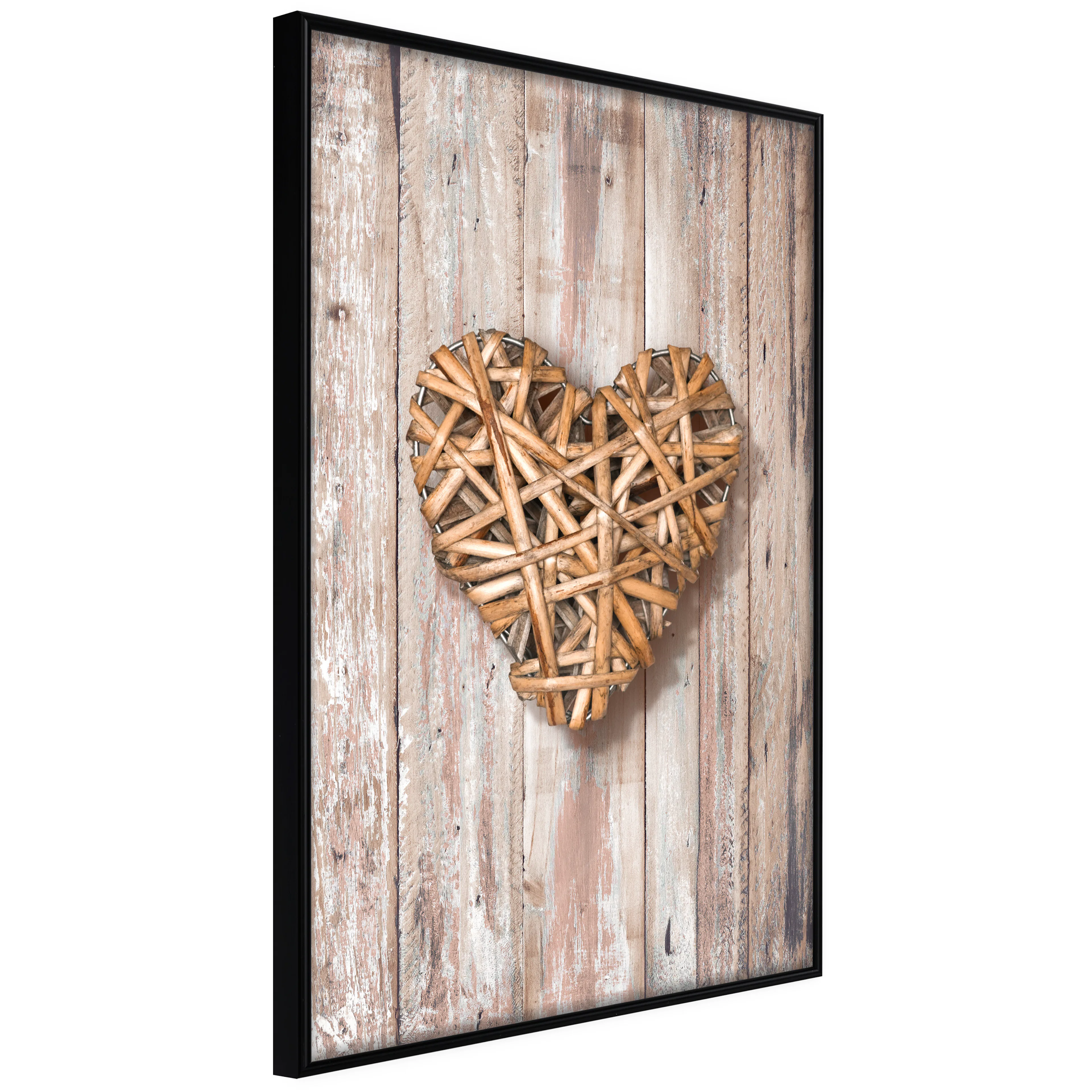 Affisch - Hot Heart [Poster] 40x60 Svart ram, 40x60 cm