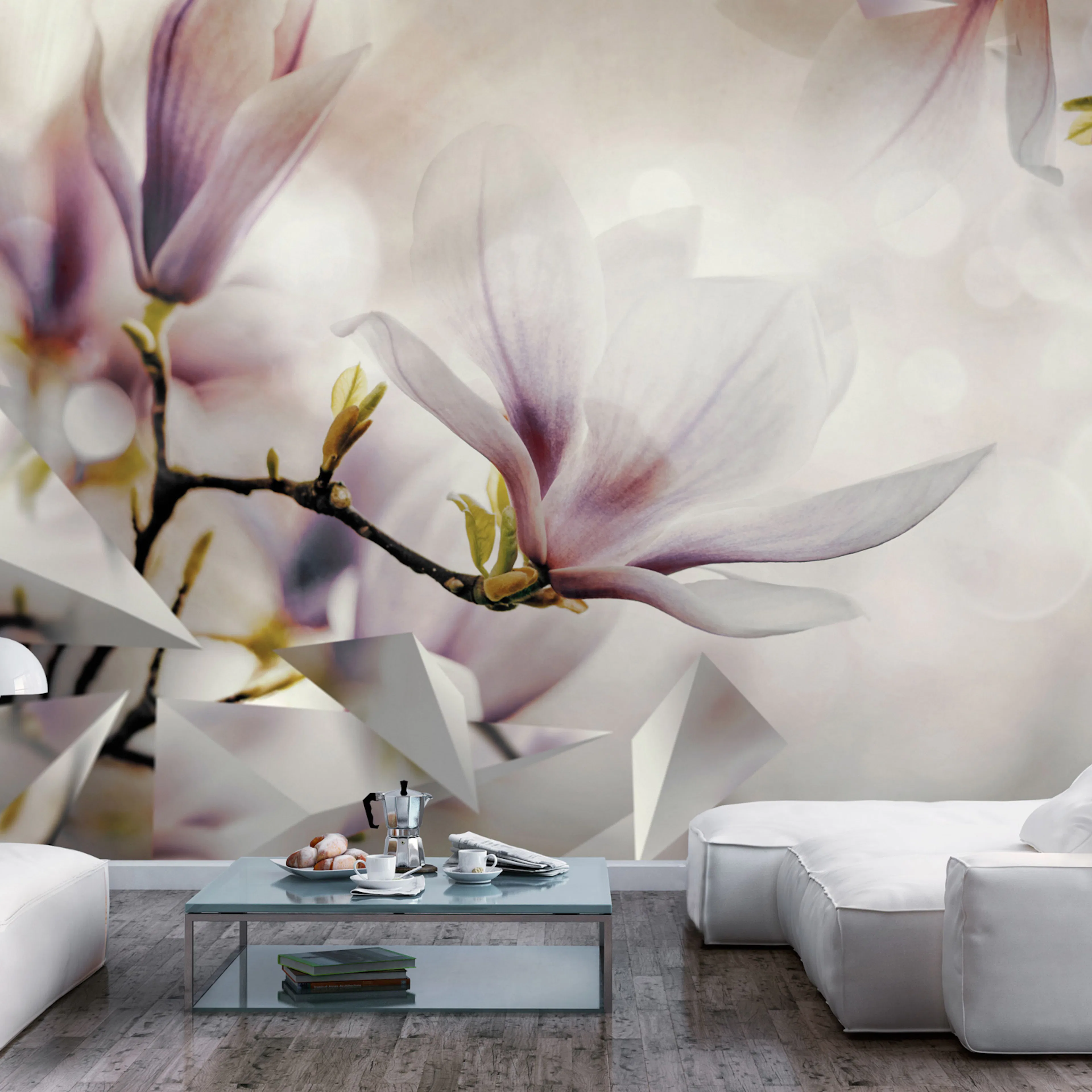 Fototapet - Subtle Magnolias - First Variant 450x315 450x315 cm