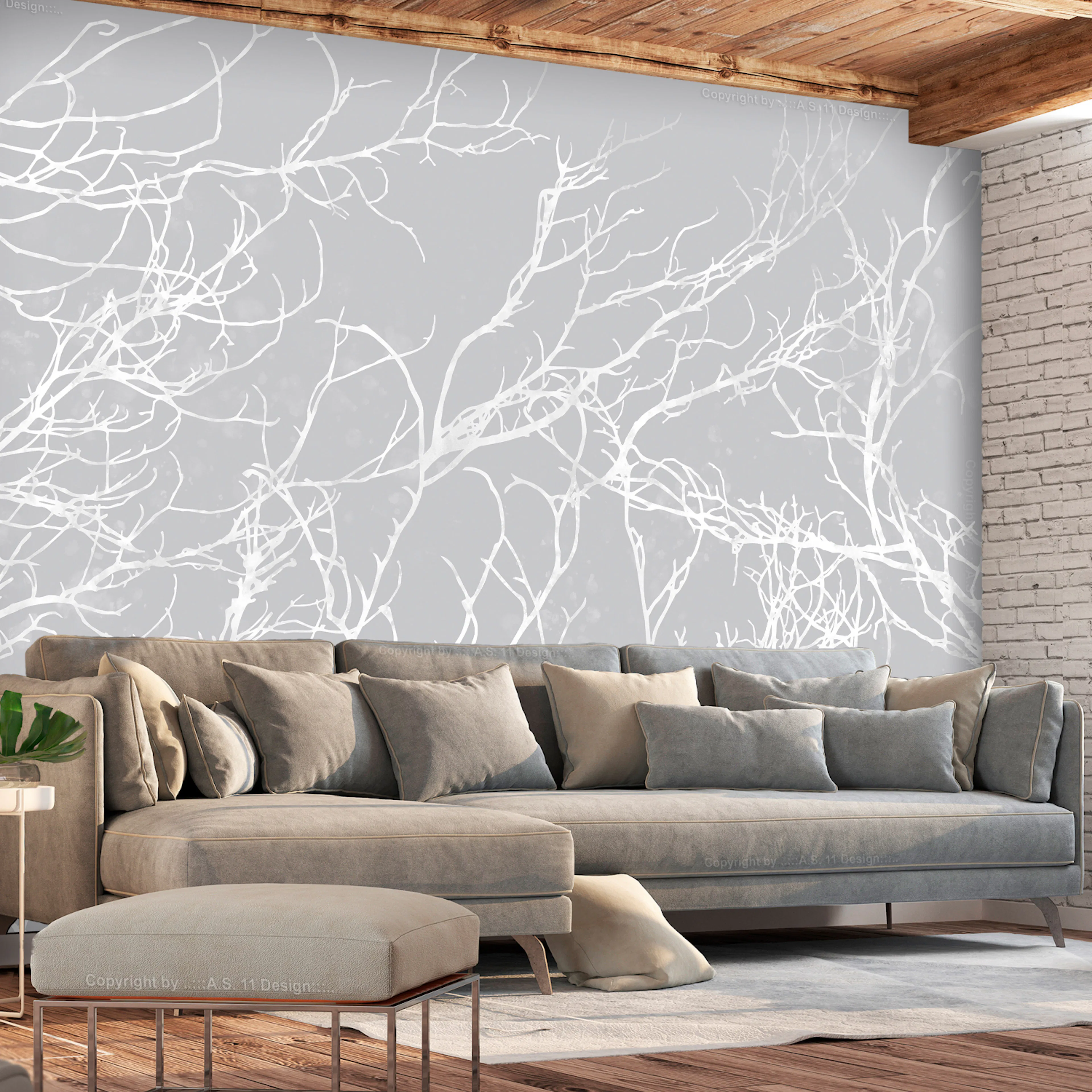 Fototapet Arkiio White Trees