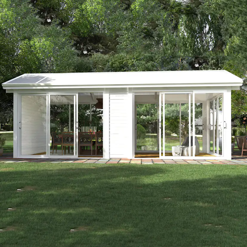 Komplett Fristående Uterum Landskap Glittra Förlängd Sommar 21,8 kvm