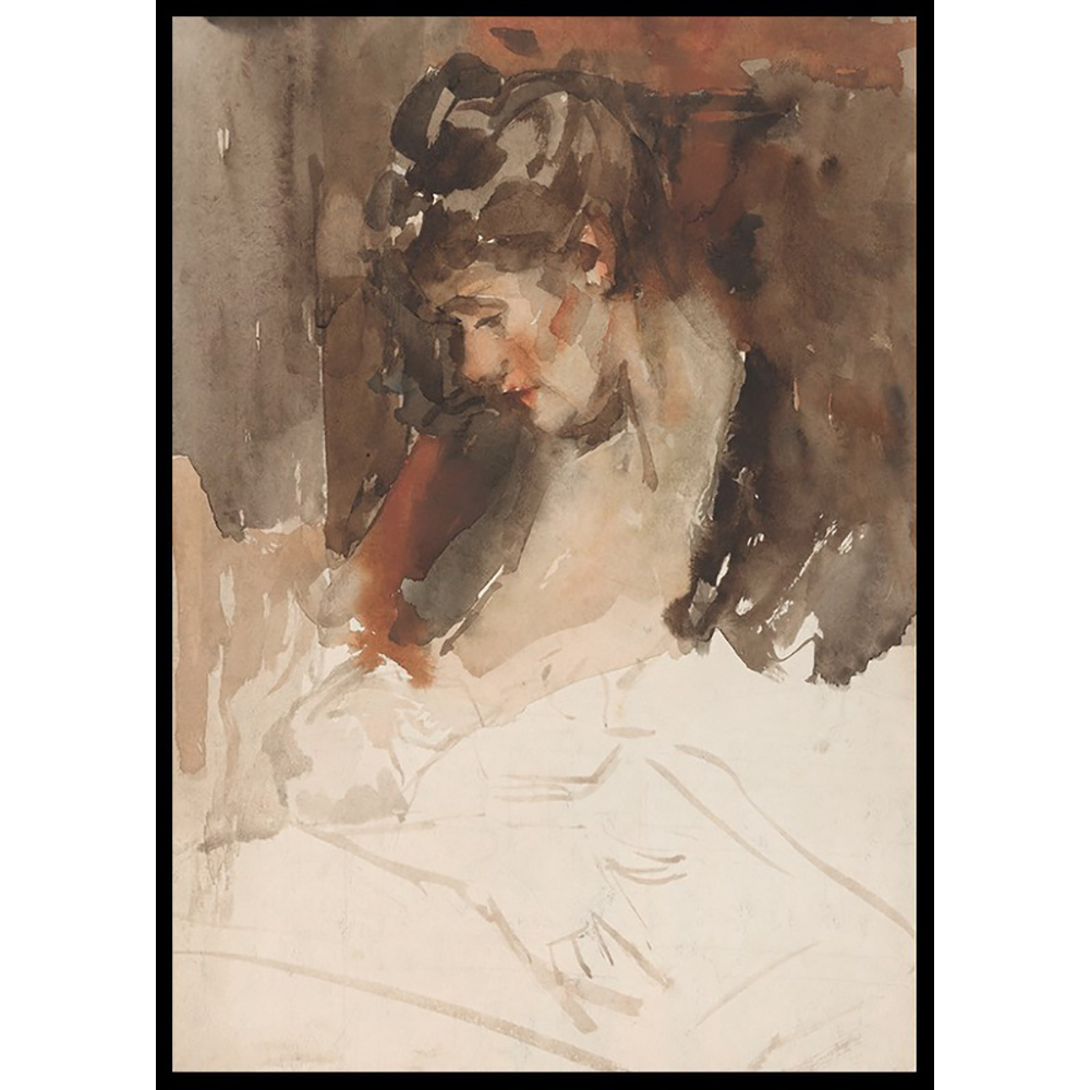 Poster Gallerix De Vrouw Van Wilhelmus Johannes Steenhoff Met Haar Kind Aan De Borst By Willem Steenhoff