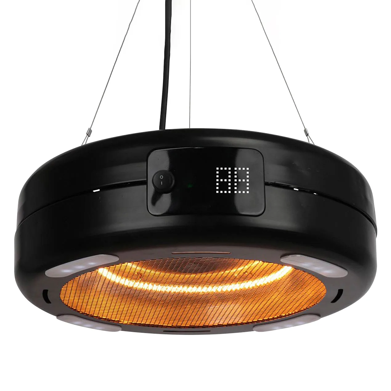 Terrassvärmare Home it för Upphängning i Lampa Svart 1500W