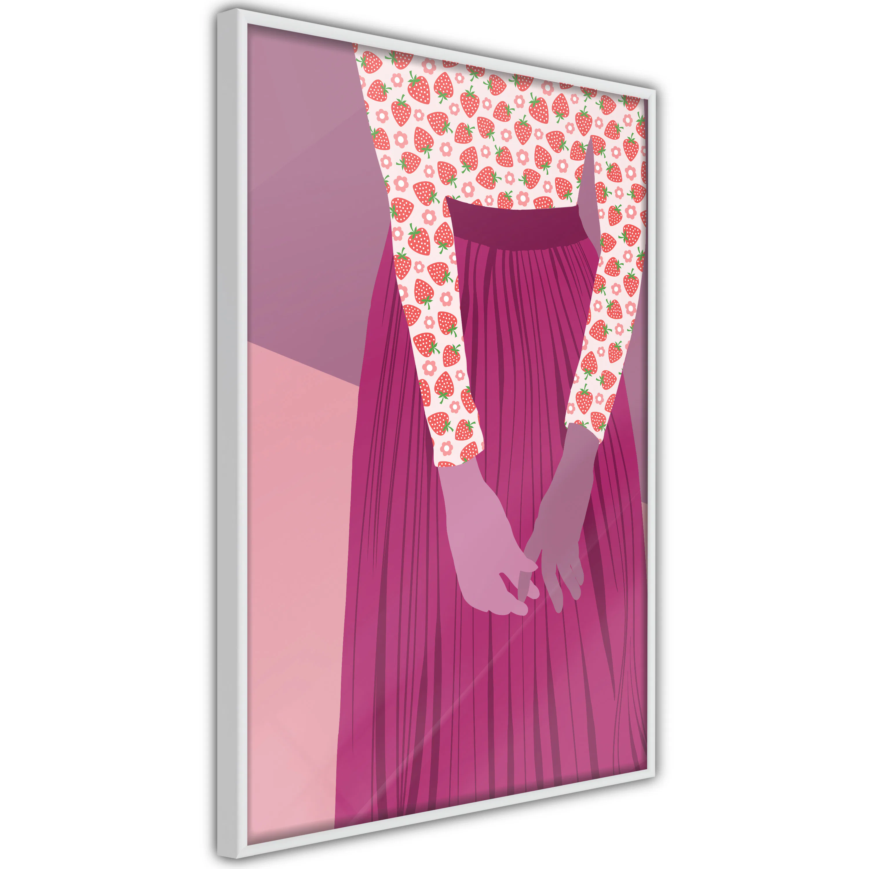 Poster Artgeist Affisch Strawberry Lady