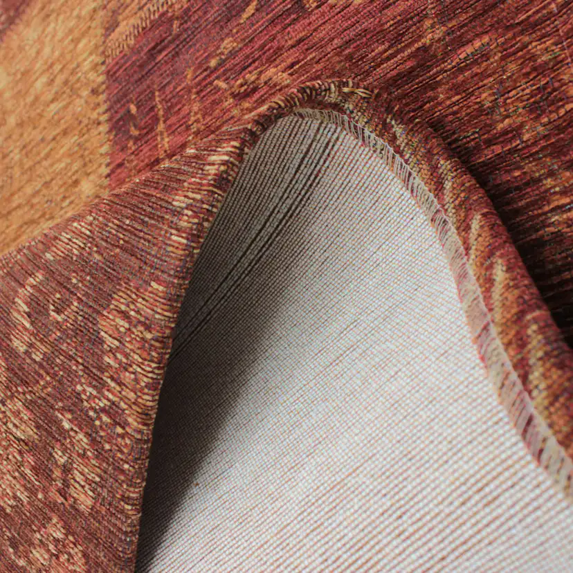 PATCHWORK CHENILLE Orange 200X290 Orange