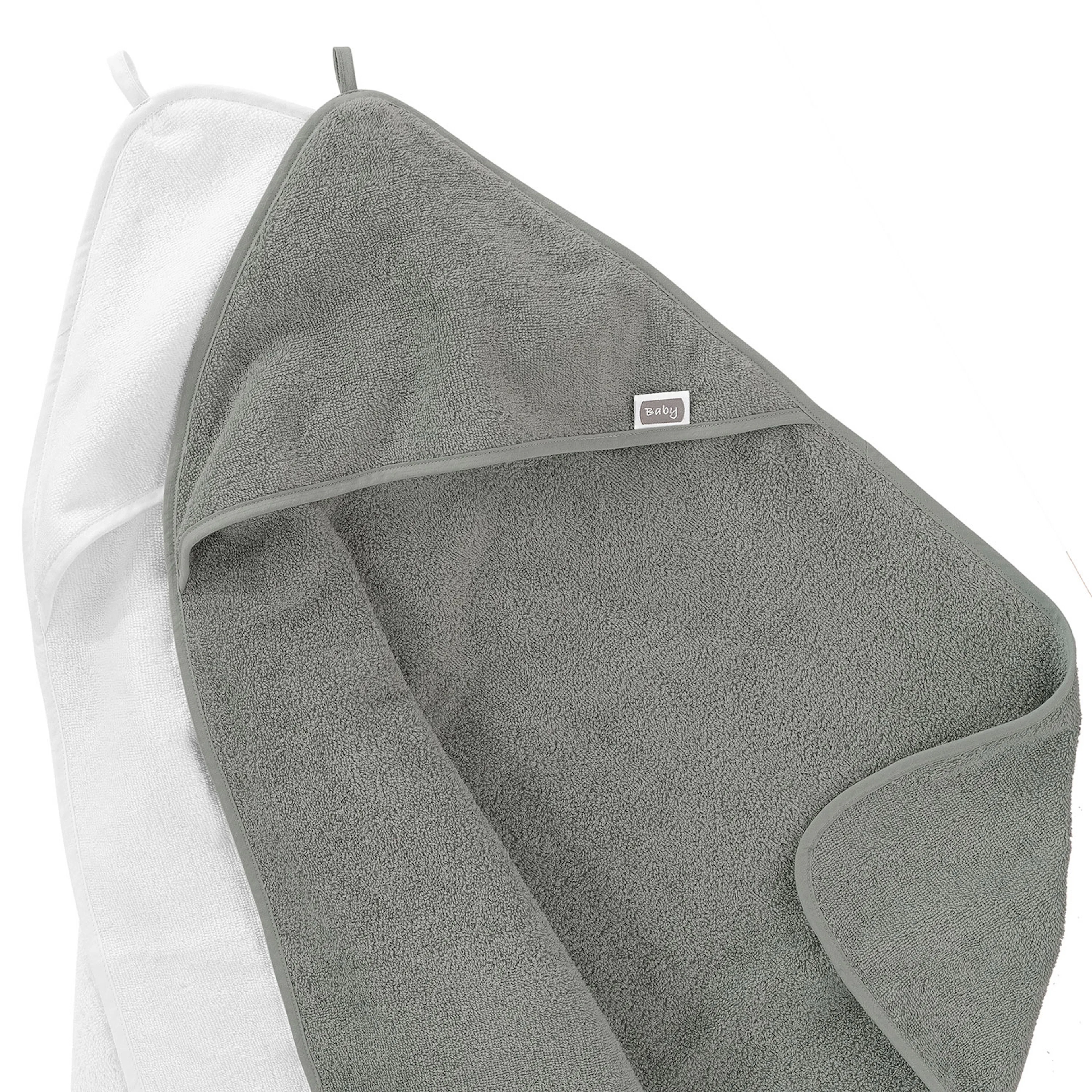 Basic Babycape 75x75 cm 2-Pack Grå Vit/Grå