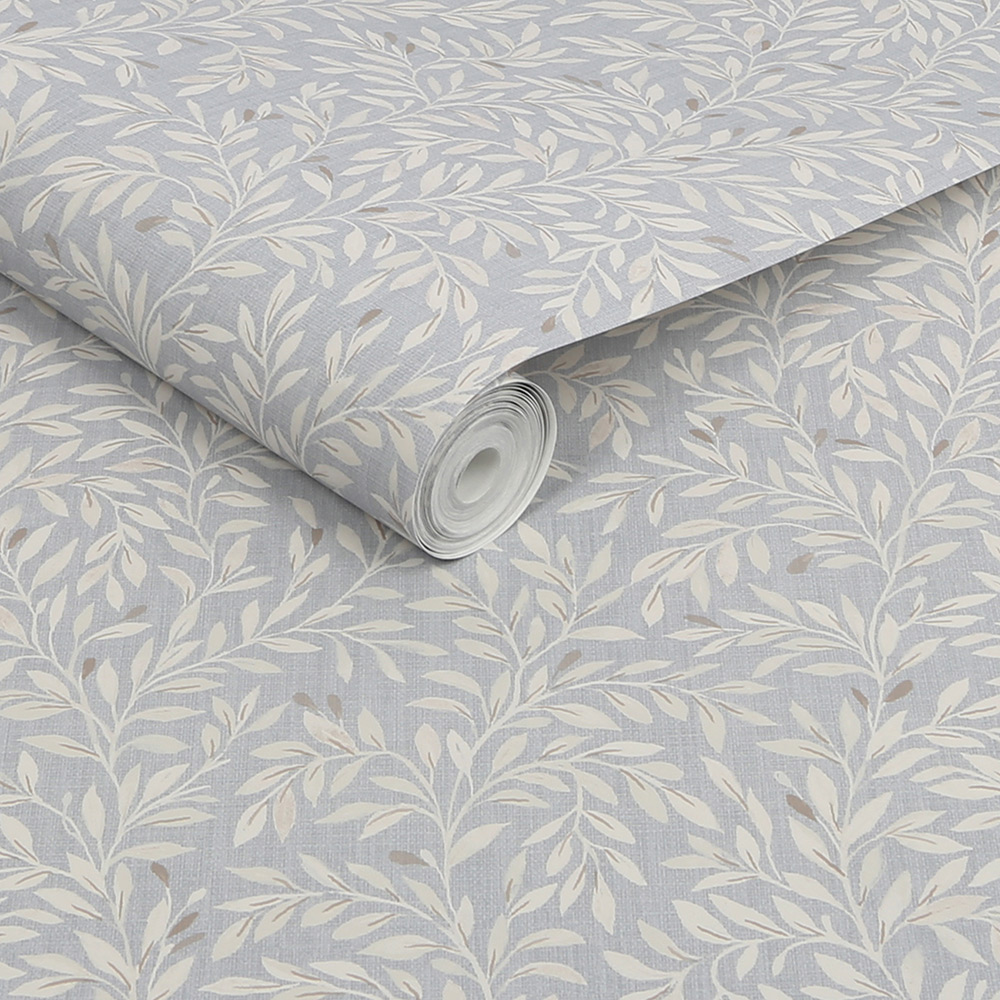 Tapet NEXT Ditsy Leaf Grey