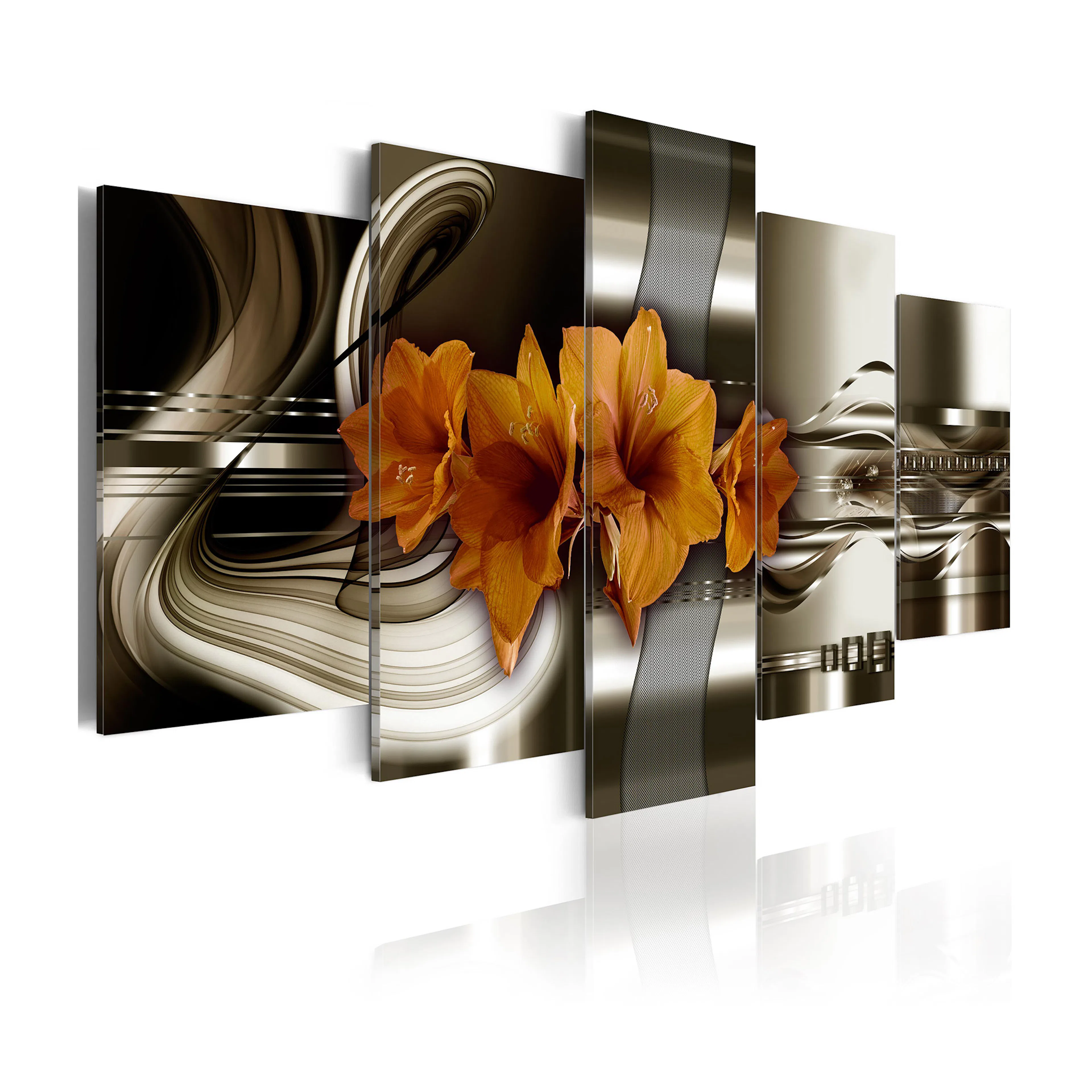 Tavla Arkiio Hippeastrum and Abstract Waves