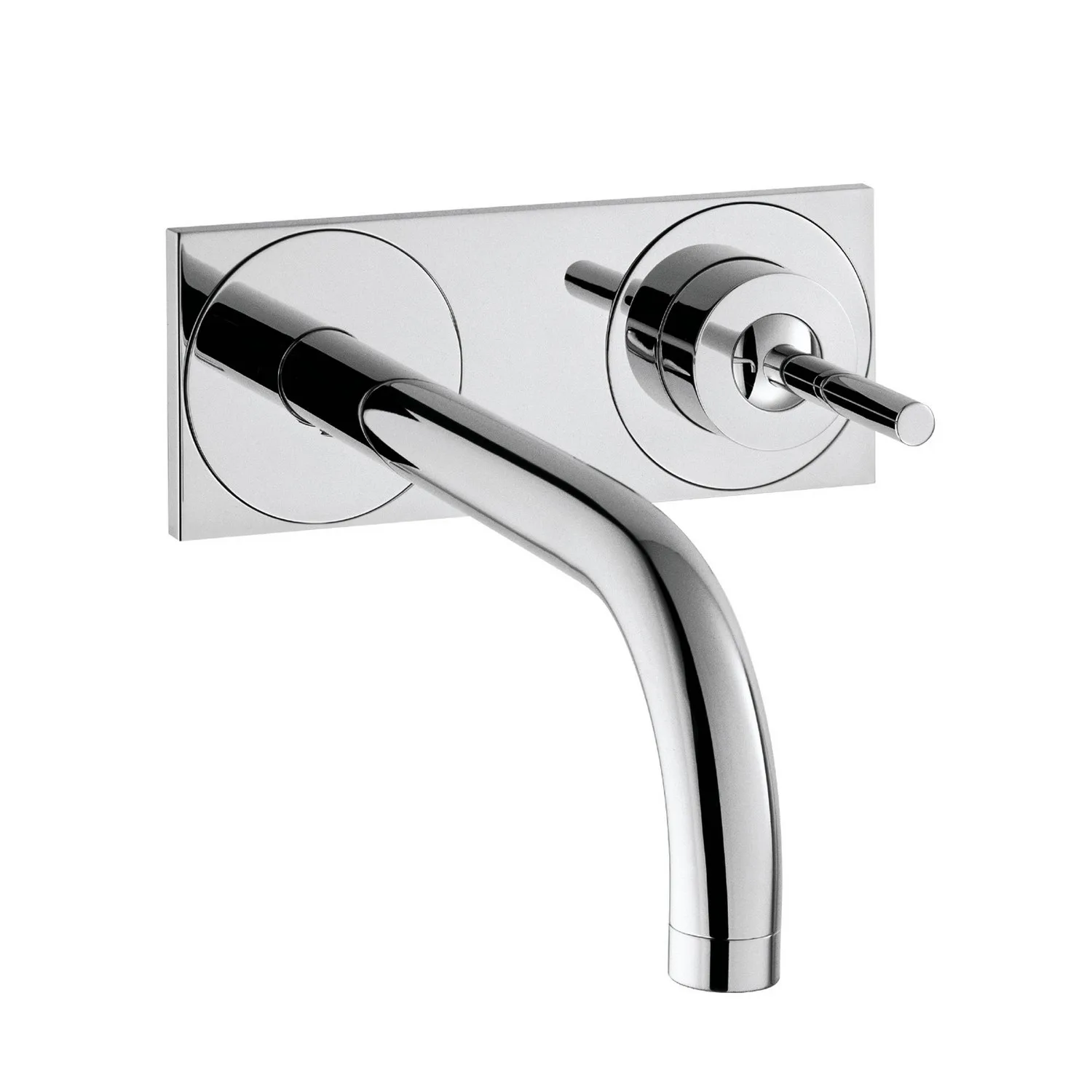 AX Uno tv.st.bl. vägg, pip 220 mm, krom Piputsprång: 225 mm
