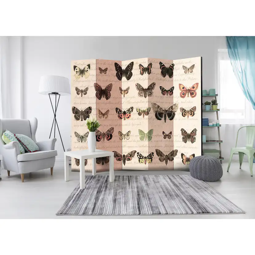 Rumsavdelare Arkiio Retro Style: Butterflies II 225x172 cm