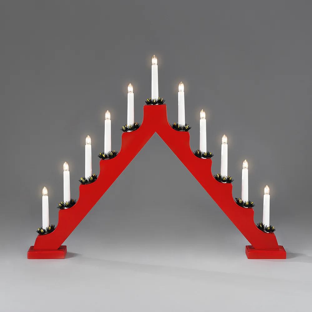 Adventsljusstake Gnosjö Konstsmide 11L med Manschetter