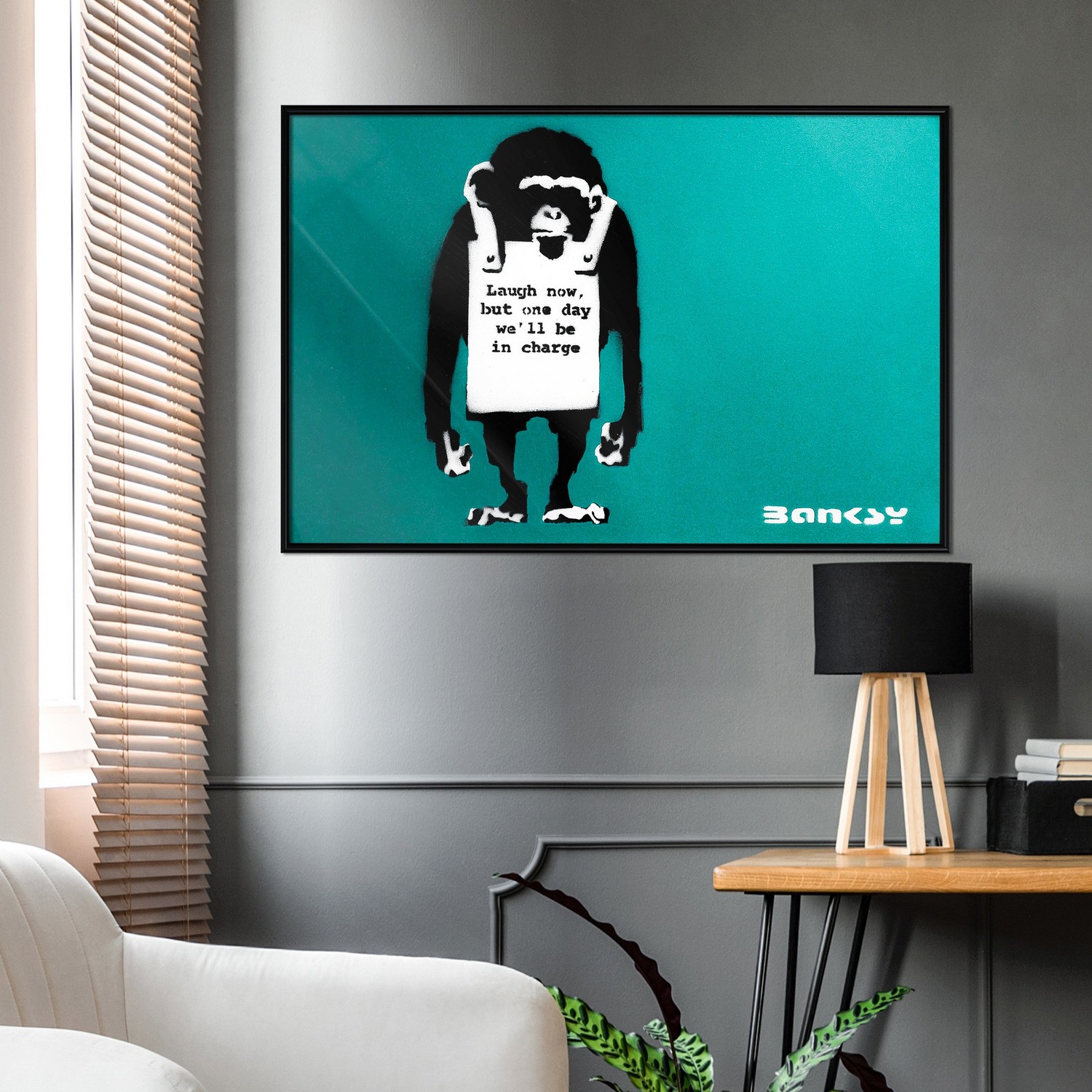 Poster Artgeist Affisch Angry Monkey