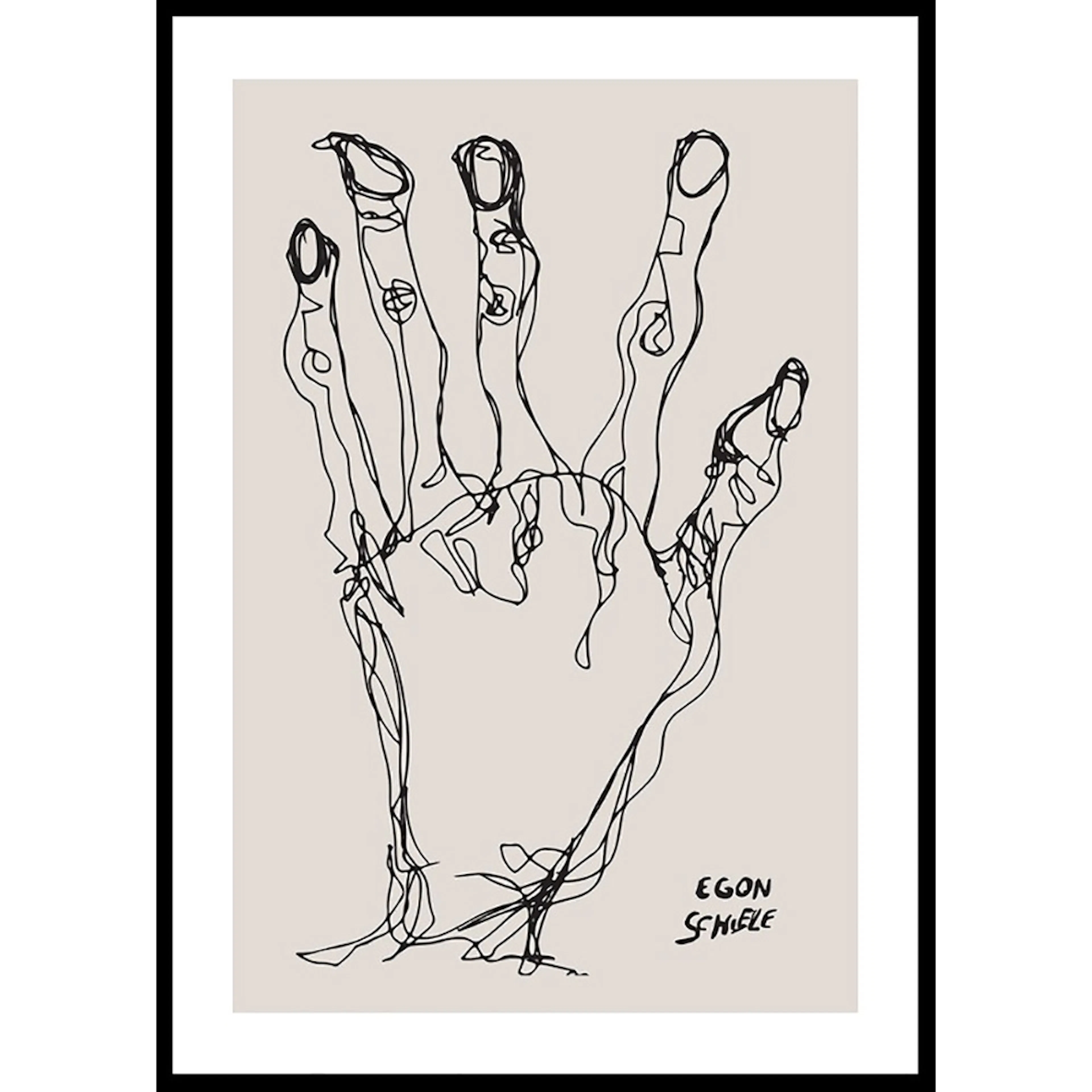 Poster Gallerix Egon Schiele Hand