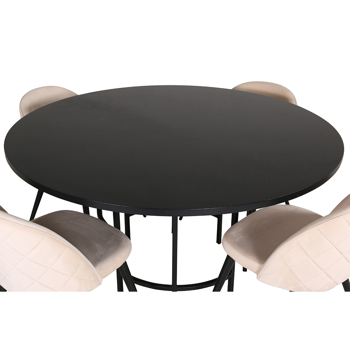 Matgrupp Venture Home Wien med 4 Valentina Stitcthes Stolar Sammet