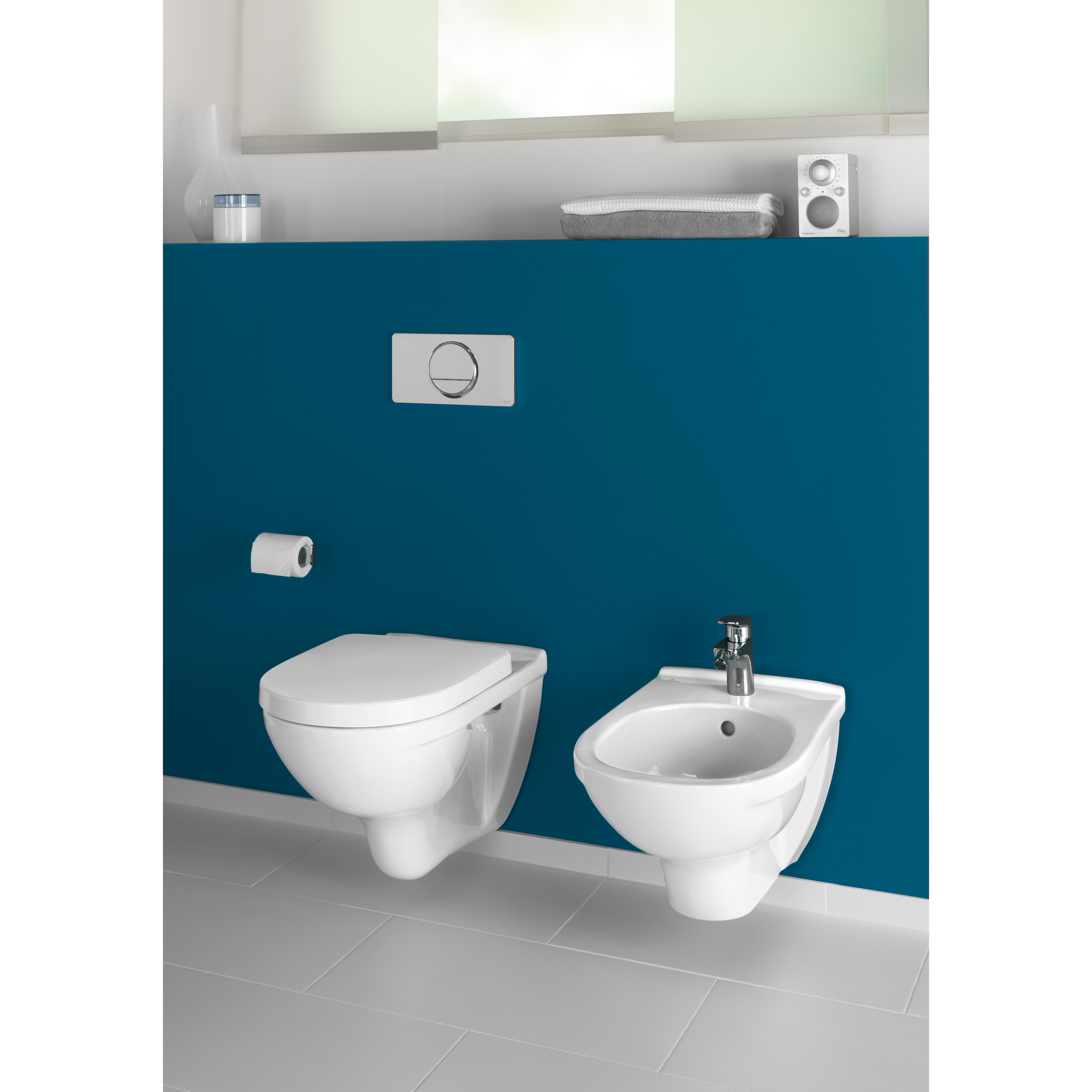 Vägghängd Toalettstol Villeroy & Boch O.novo Kantig