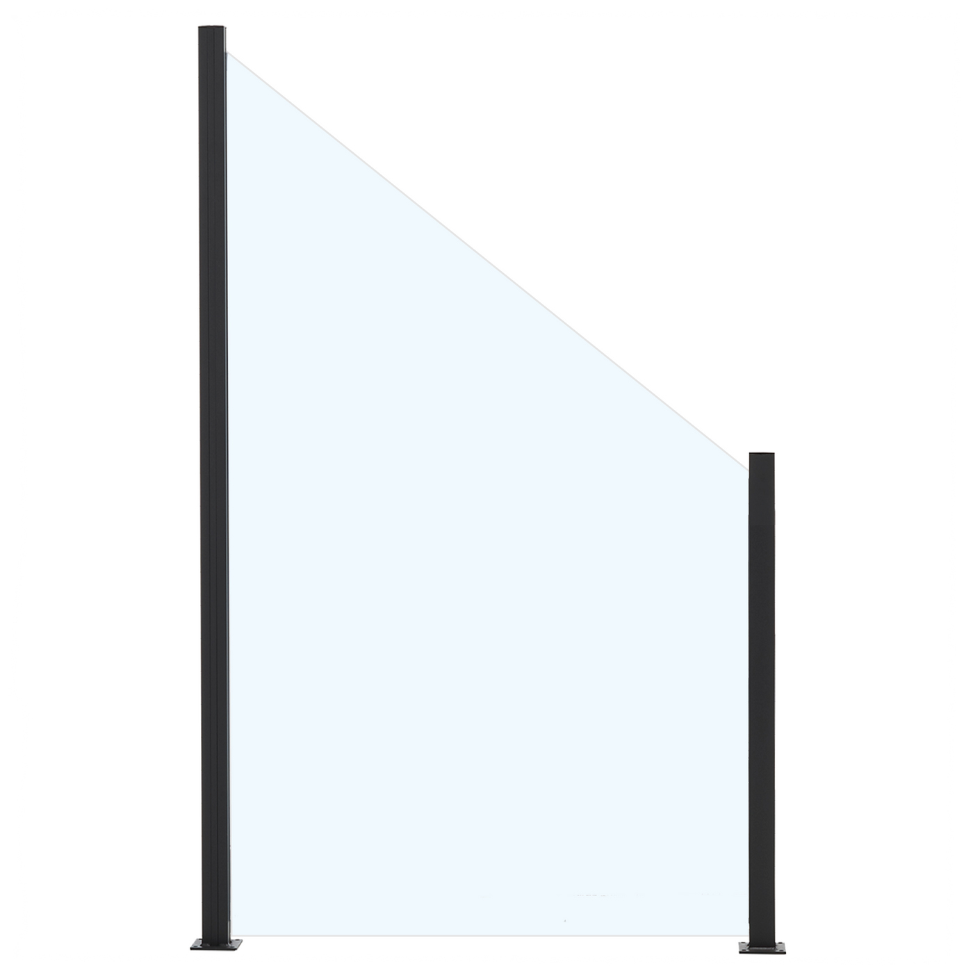 Glasstaket Hortus med Aluminiumskena Lutad