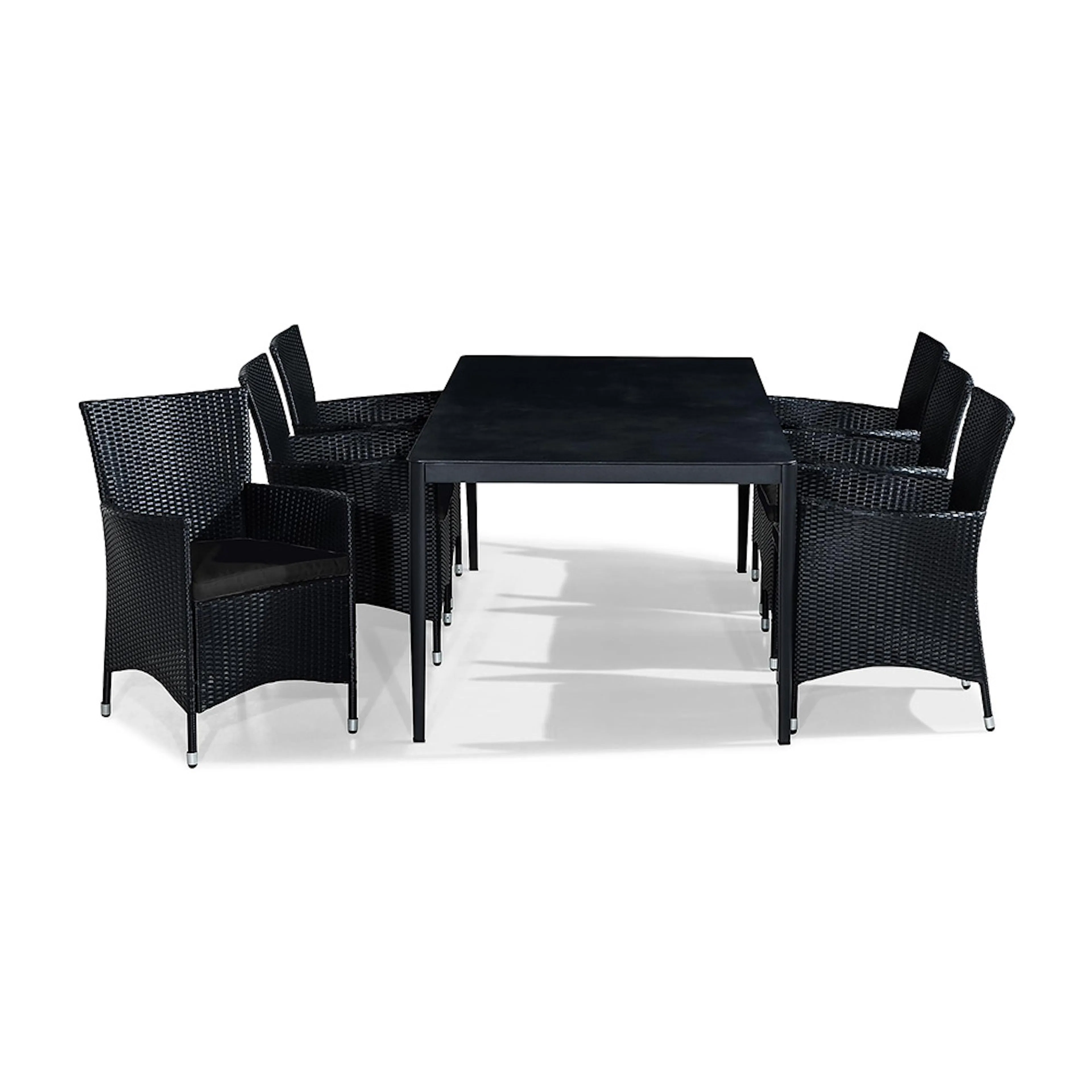 Matgrupp Utomhus Comfort Garden Alex 200x100 med 6 Utefåtölj Thor