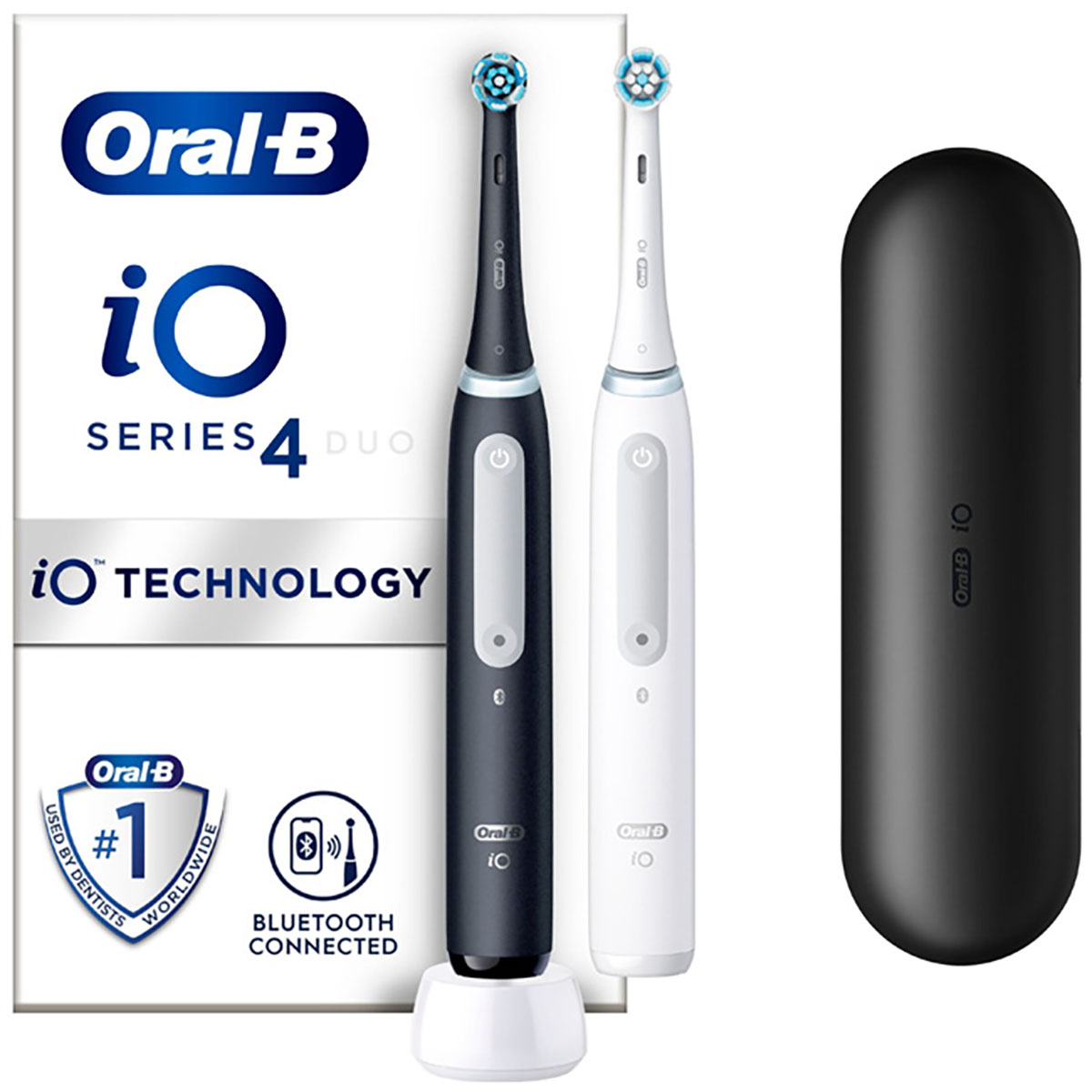 Eltandborste Oral-B iO4 Duo Black UCB/White SC