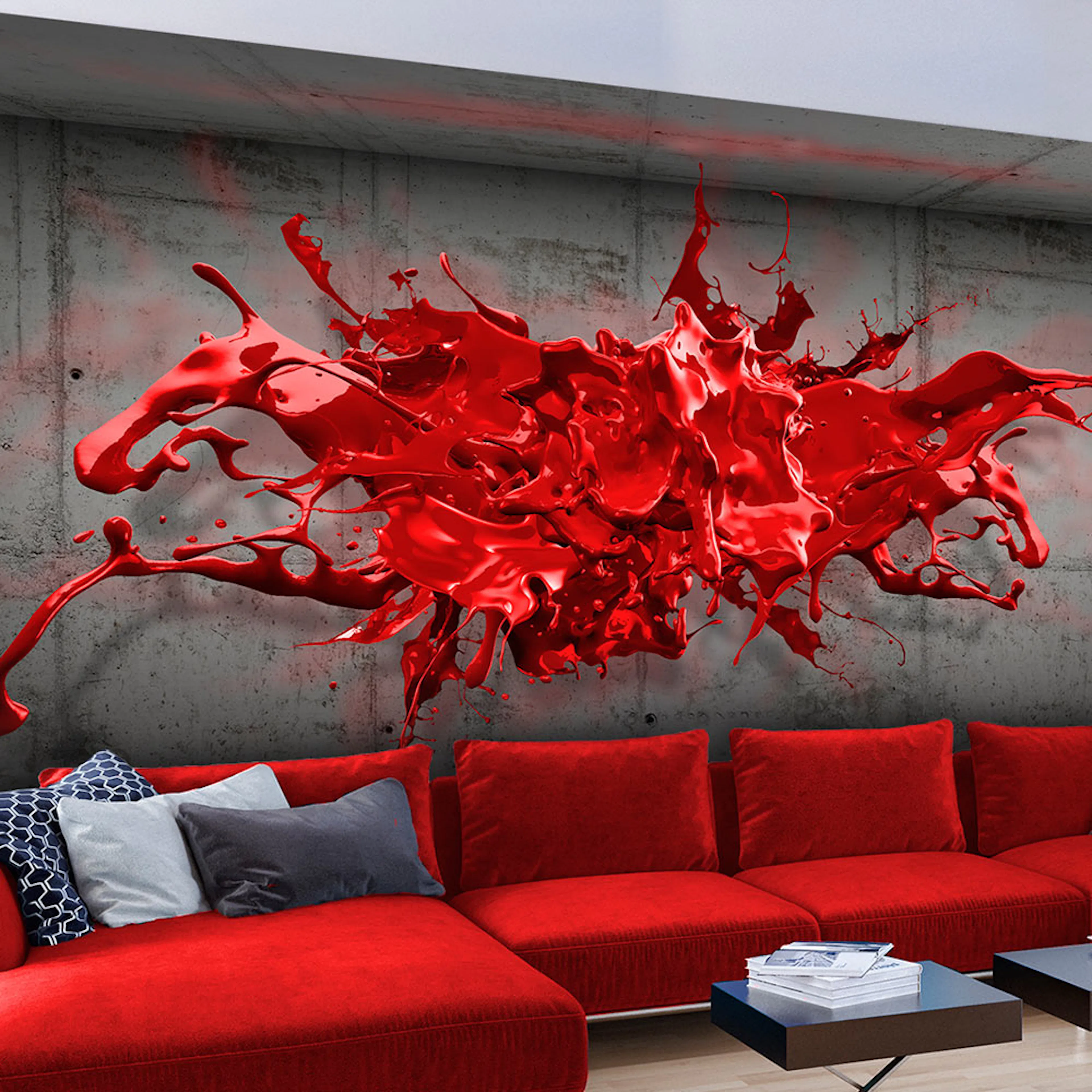 Fototapet Arkiio Red Ink Blot
