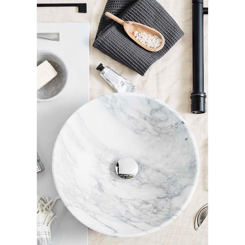 Tvättställ Noro Marble med Tvättställsblandare Vogue