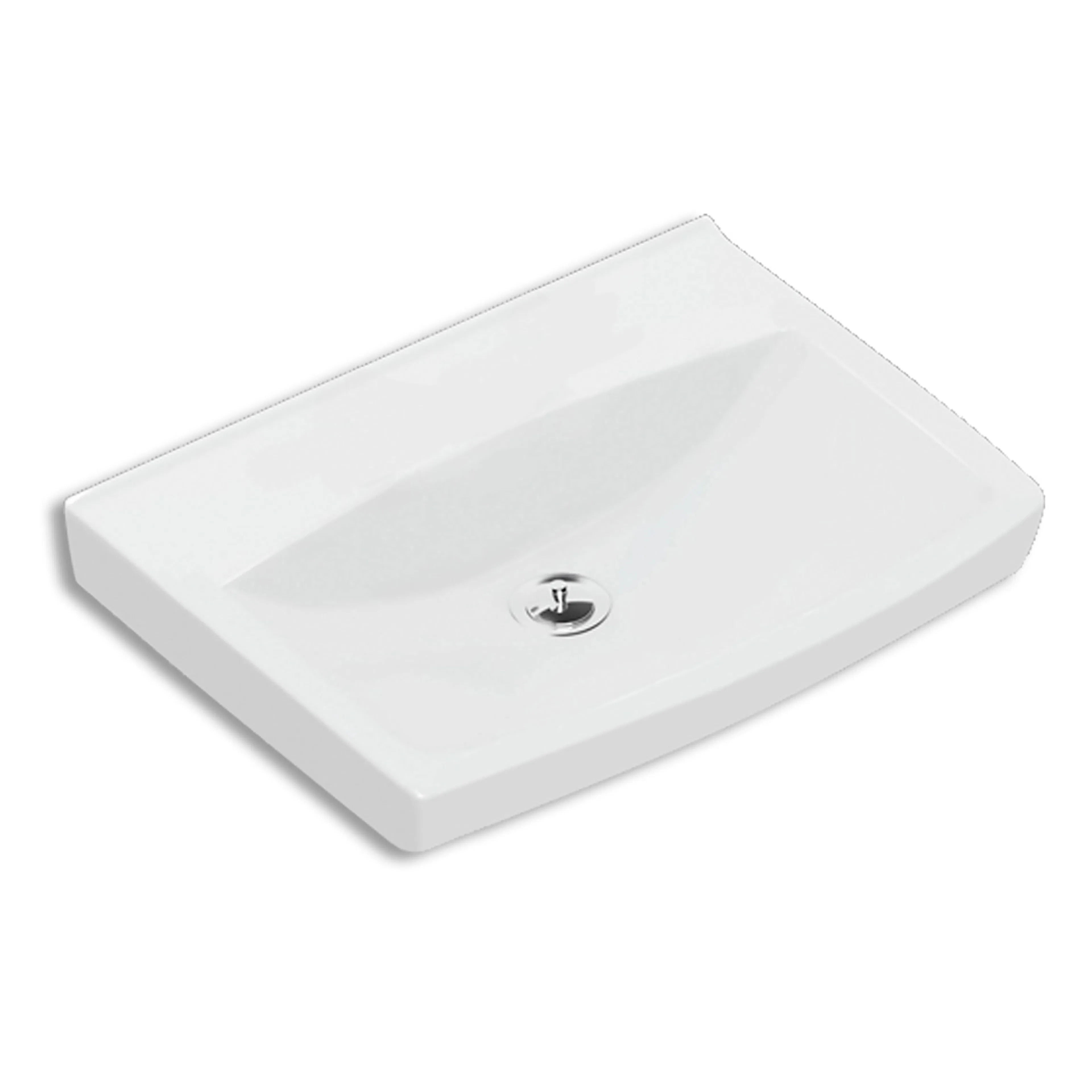 Ifö Spira Tvättställ Bult/Konsol 57 cm utan kranhål/bräddavl Utan Kranhål/Bräddavlopp