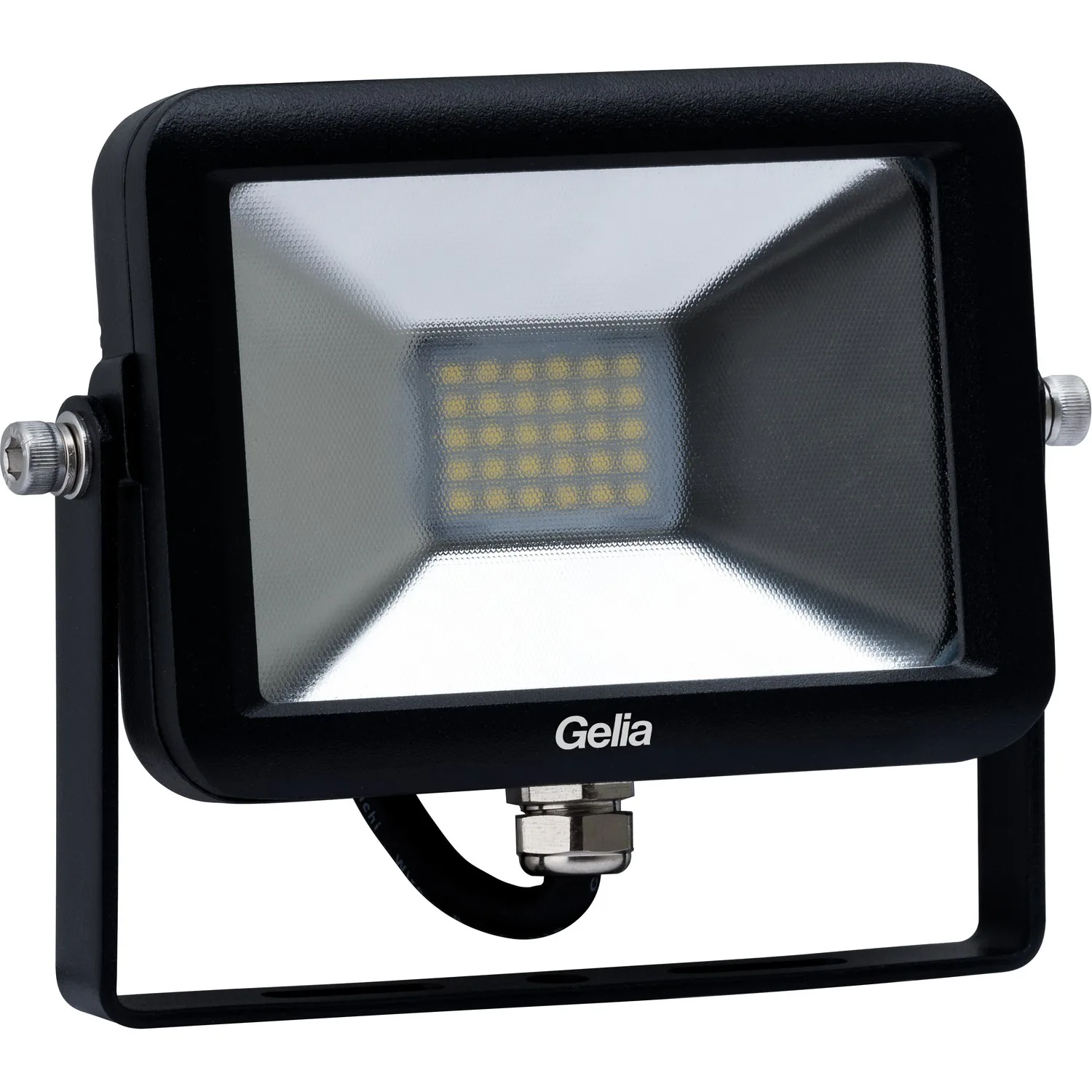 Strålkastare Gelia LED 20W IP65 0,5m Kabel med Stickpropp