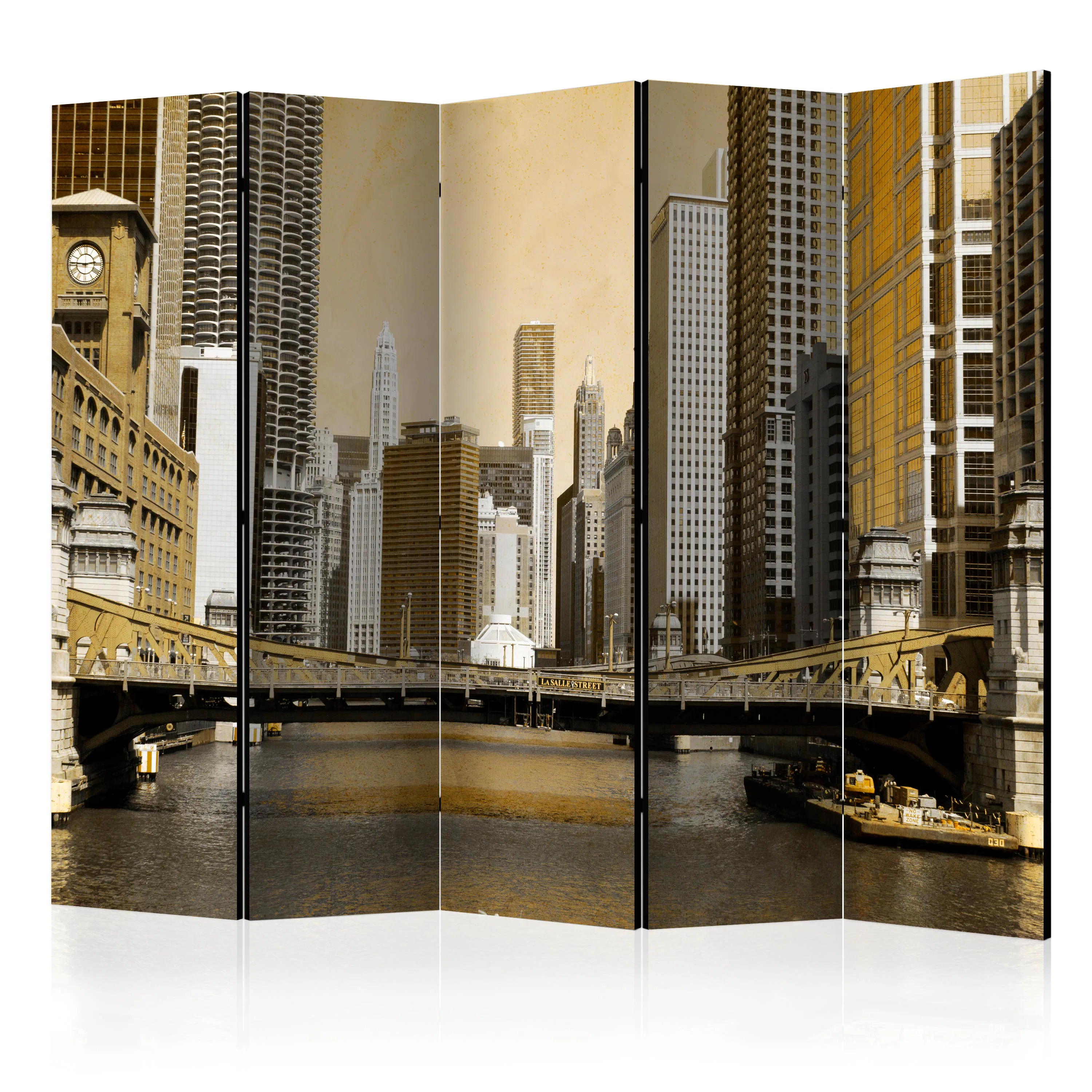 Rumsavdelare Arkiio Chicago's Bridge Vintage Effect II 225x172 cm