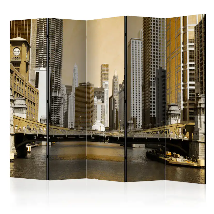 Rumsavdelare Arkiio Chicago's Bridge Vintage Effect II 225x172 cm