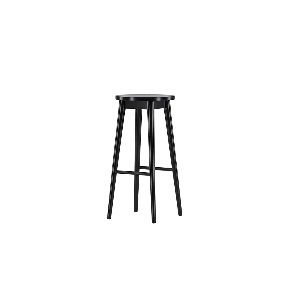 Mollösand Bar Chair - Black / Black Wood Svart