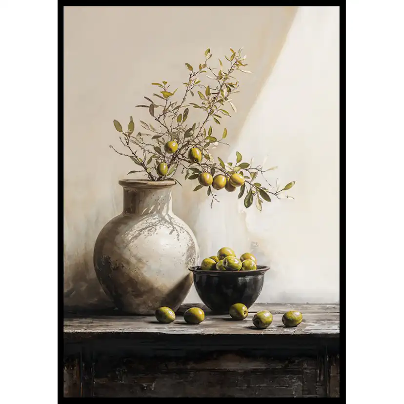 Poster Gallerix Olive Branch Still Life