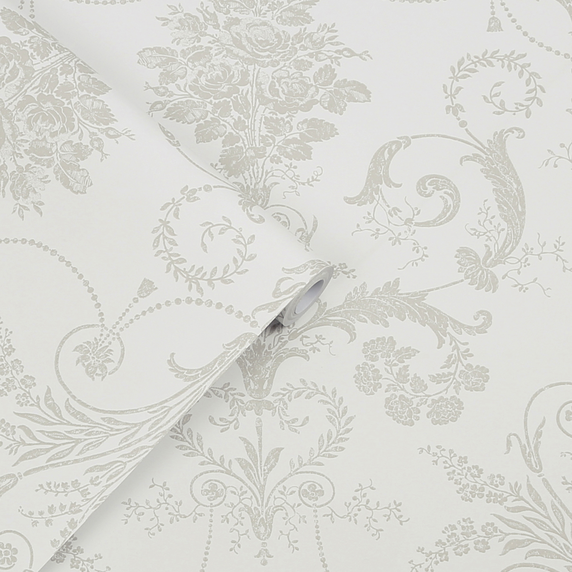 Tapet Laura Ashley Josette Dove Gra & Vit