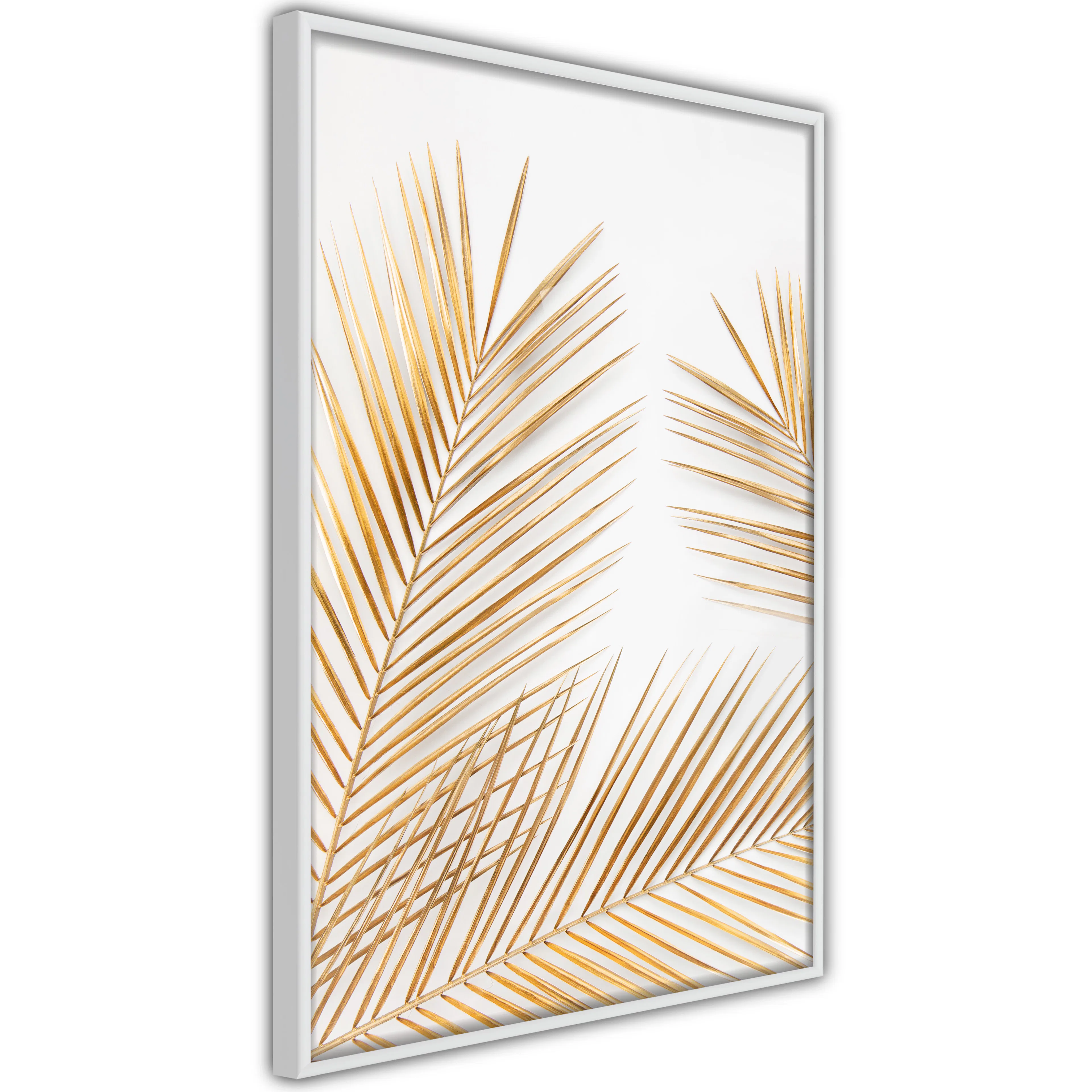 Poster Artgeist Affisch Golden Palm Leaves