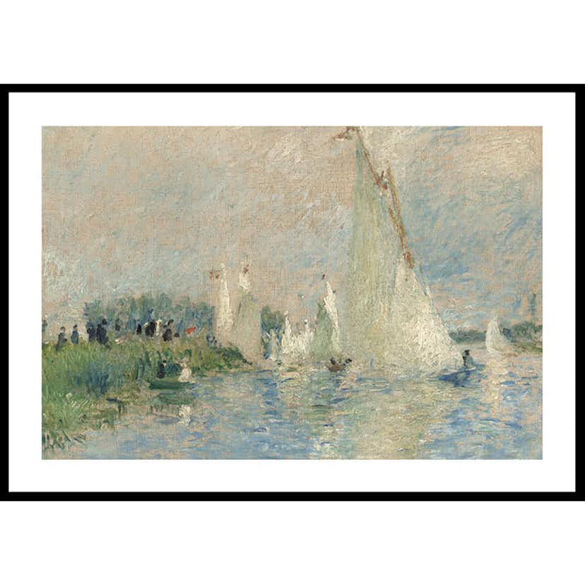 Poster Gallerix Regatta at Argenteuil By Auguste Renoir