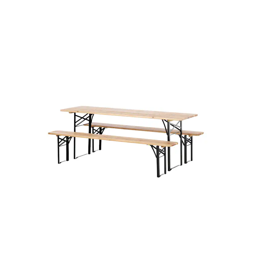 Bänkbord Venture Home Guniess Ihopfällbart Picknickbord med 6 Sittplatser