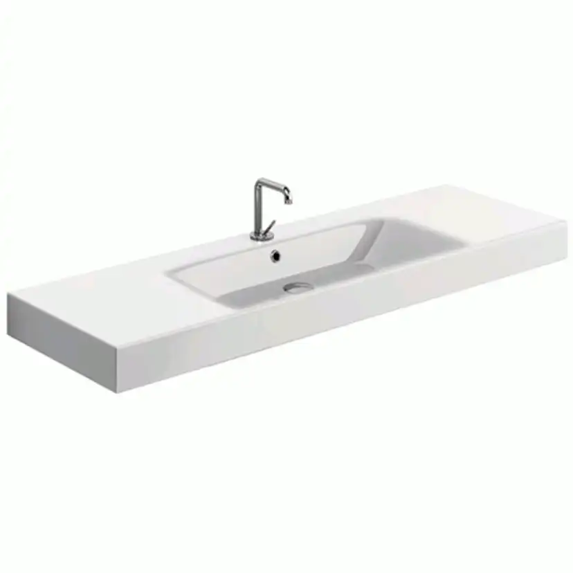 Cento 140 porcelænsåndvask, Hvid Vit