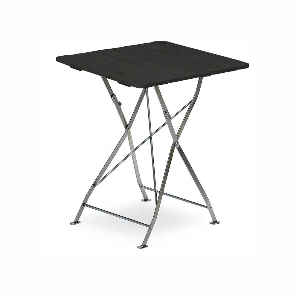 Cafébord Hillerstorp Krögaren 70x70 Svart/Zink