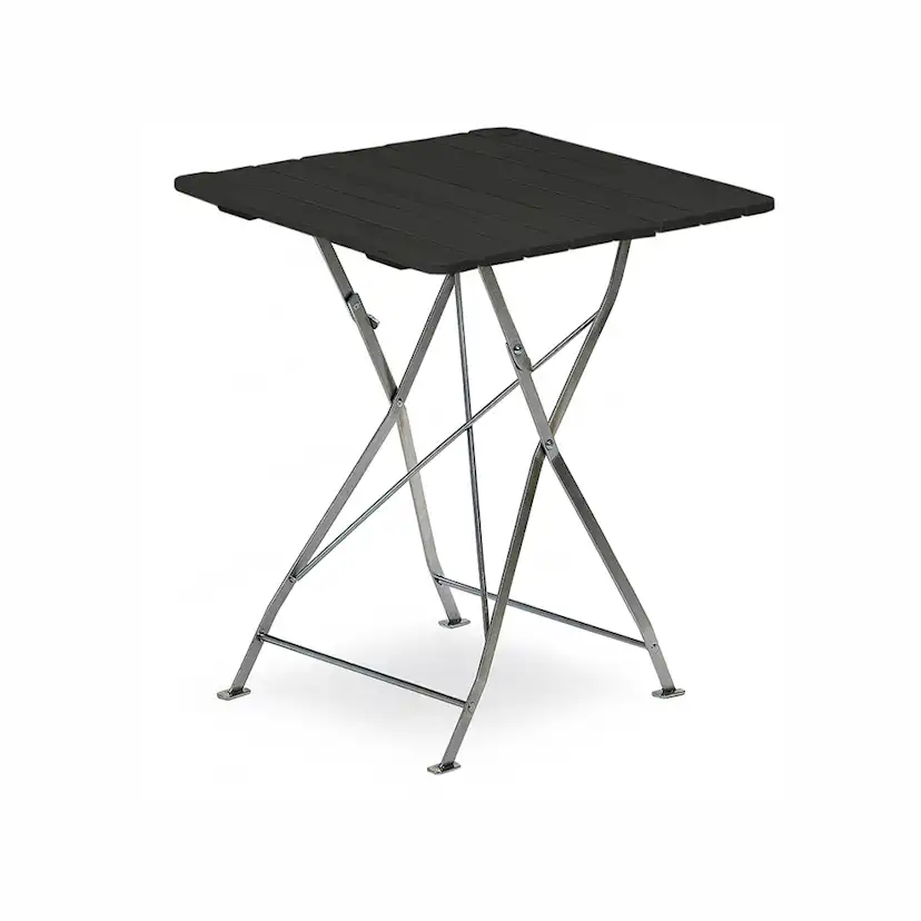 KRÖGAREN BORD 70X70CM ZINK/SVART* Svart/Zink