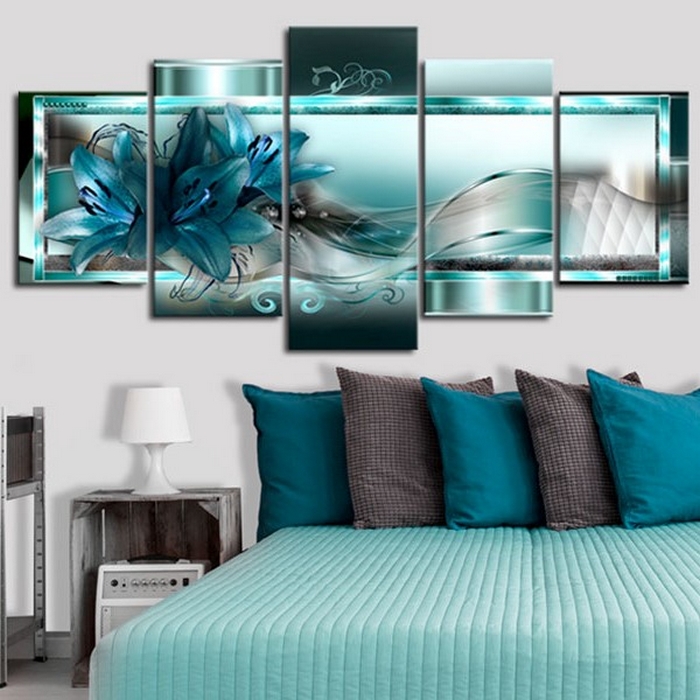 Tavla Arkiio Sky Blue Lilies