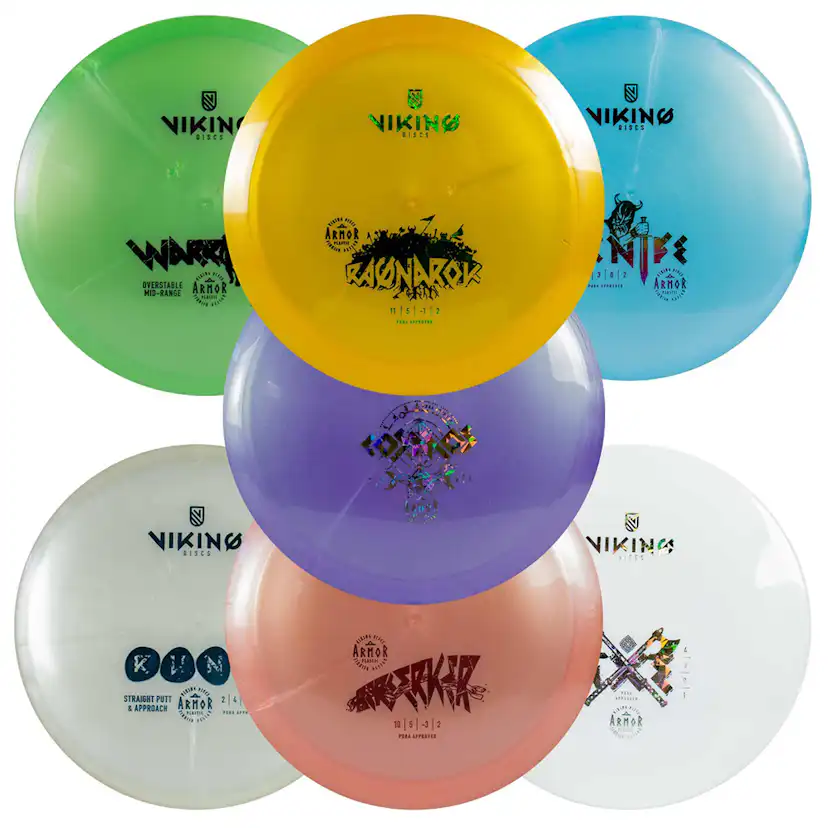 Frisbeegolf Viking Discs Armor Original 8-Disc Set