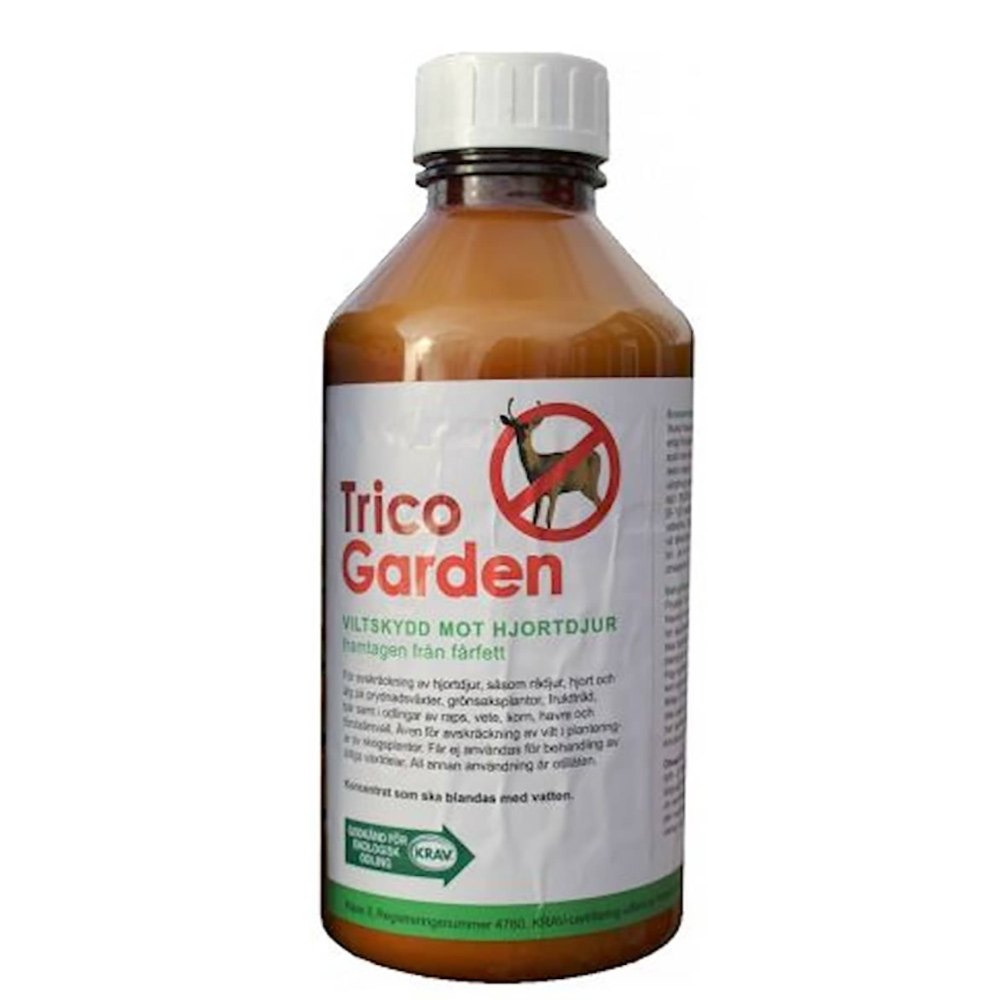 Viltskydd Trädgård Trico Garden 1 Liter, Bekämpningsmedel Klass 3 - Skydd mot Rådjur/Hjort