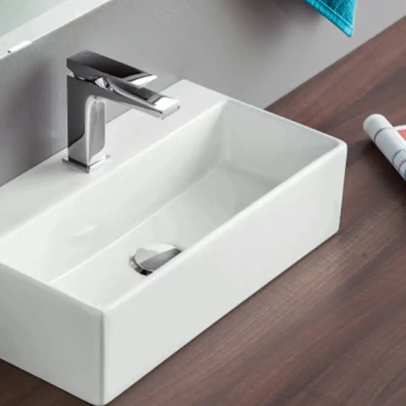 Tvättställ Lavabo Boxo 1080 Slim 475 mm Vit