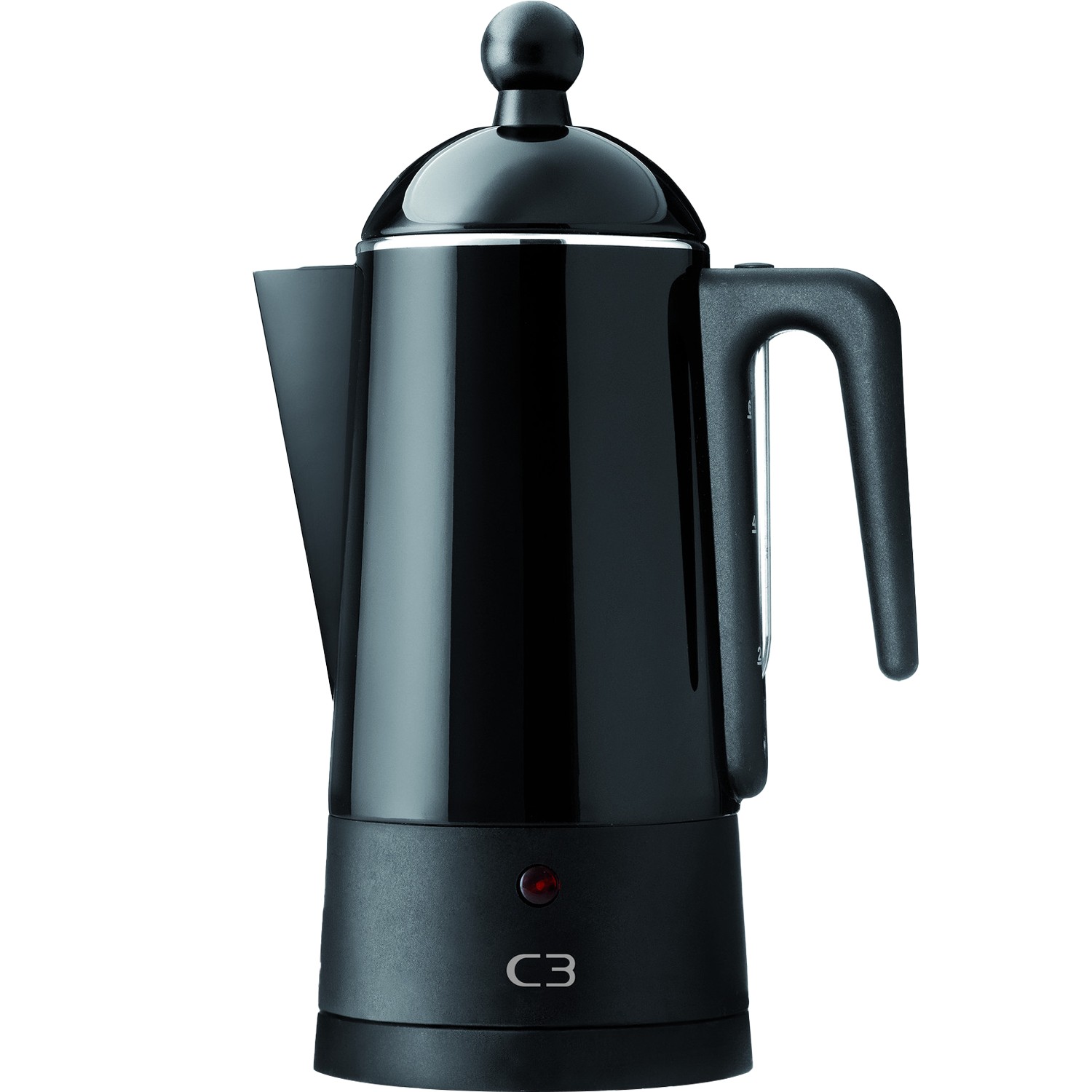 Perkolator Champion C3 Design Svart Stål 6kp