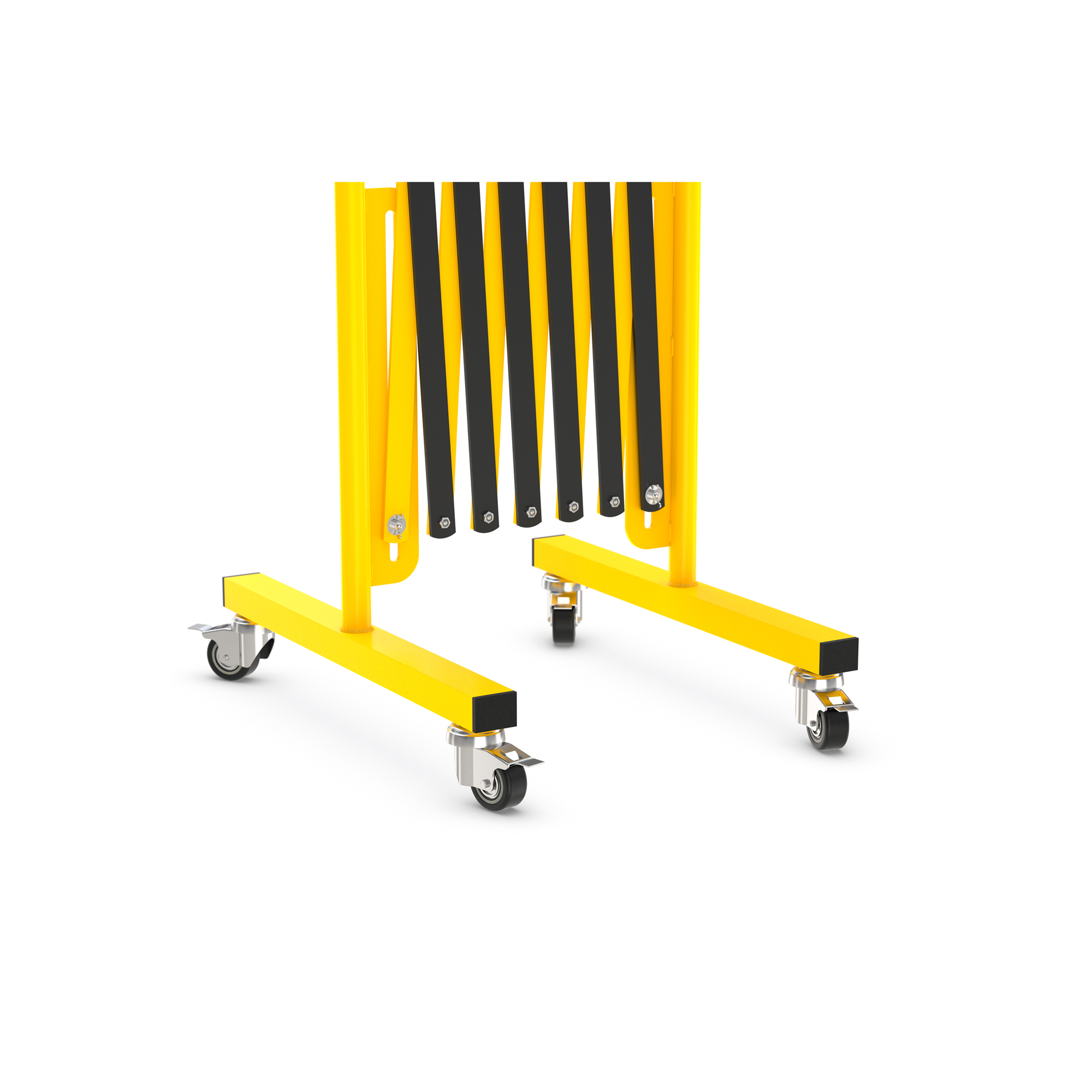 Avgränsare R&R Solutions Expanderbar Mobil Gul/Svart