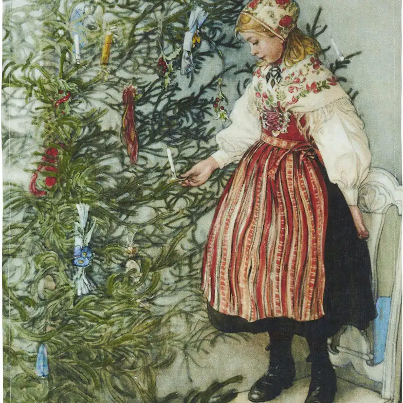 Kökshandduk Svanefors Carl Larsson Konfekt