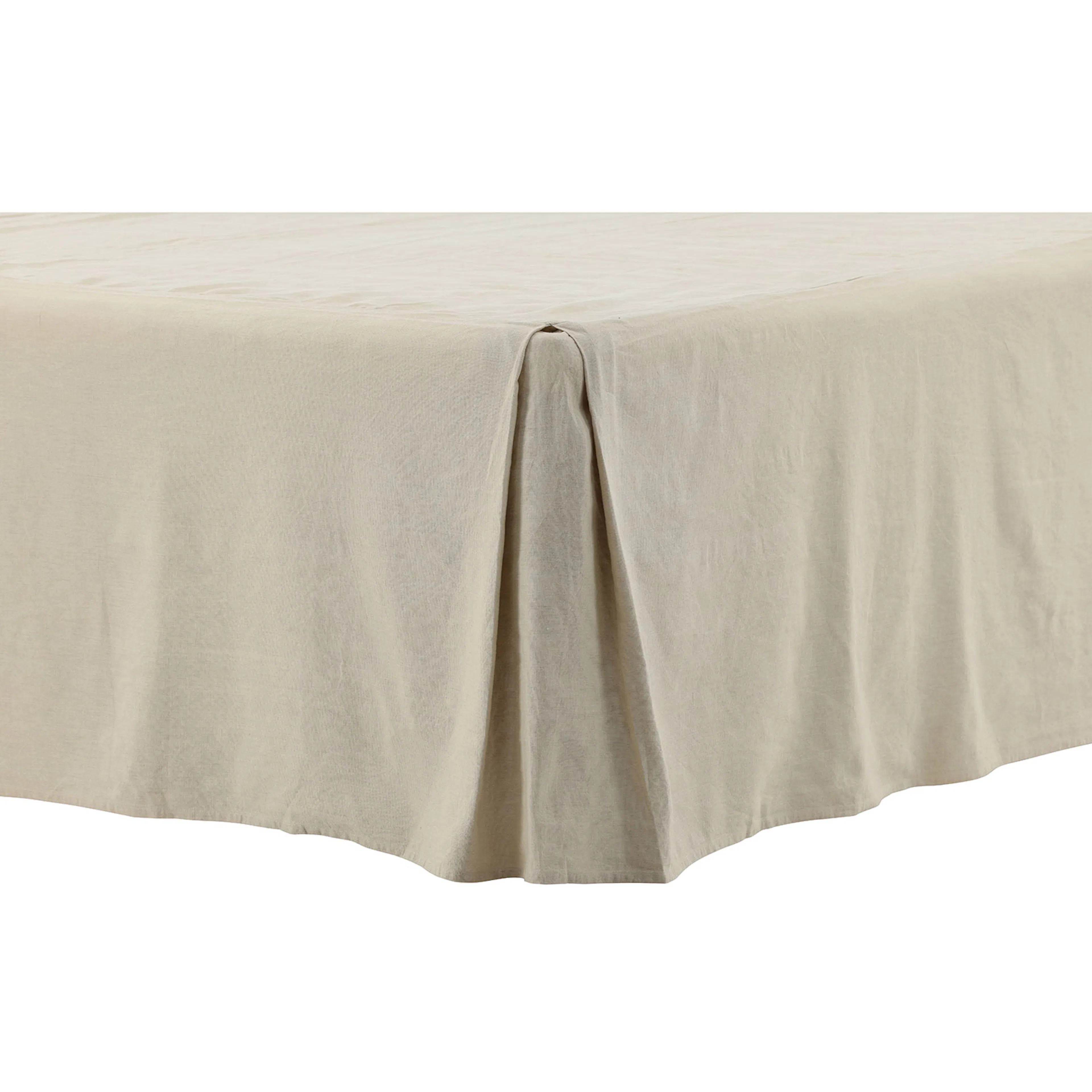 Kimmy Sängkappa bomull/linné streight Beige, 120 cm