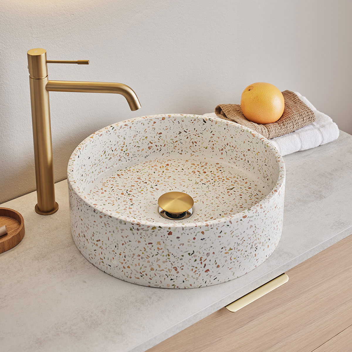 Tvättställ Hafa Circle Terrazzo
