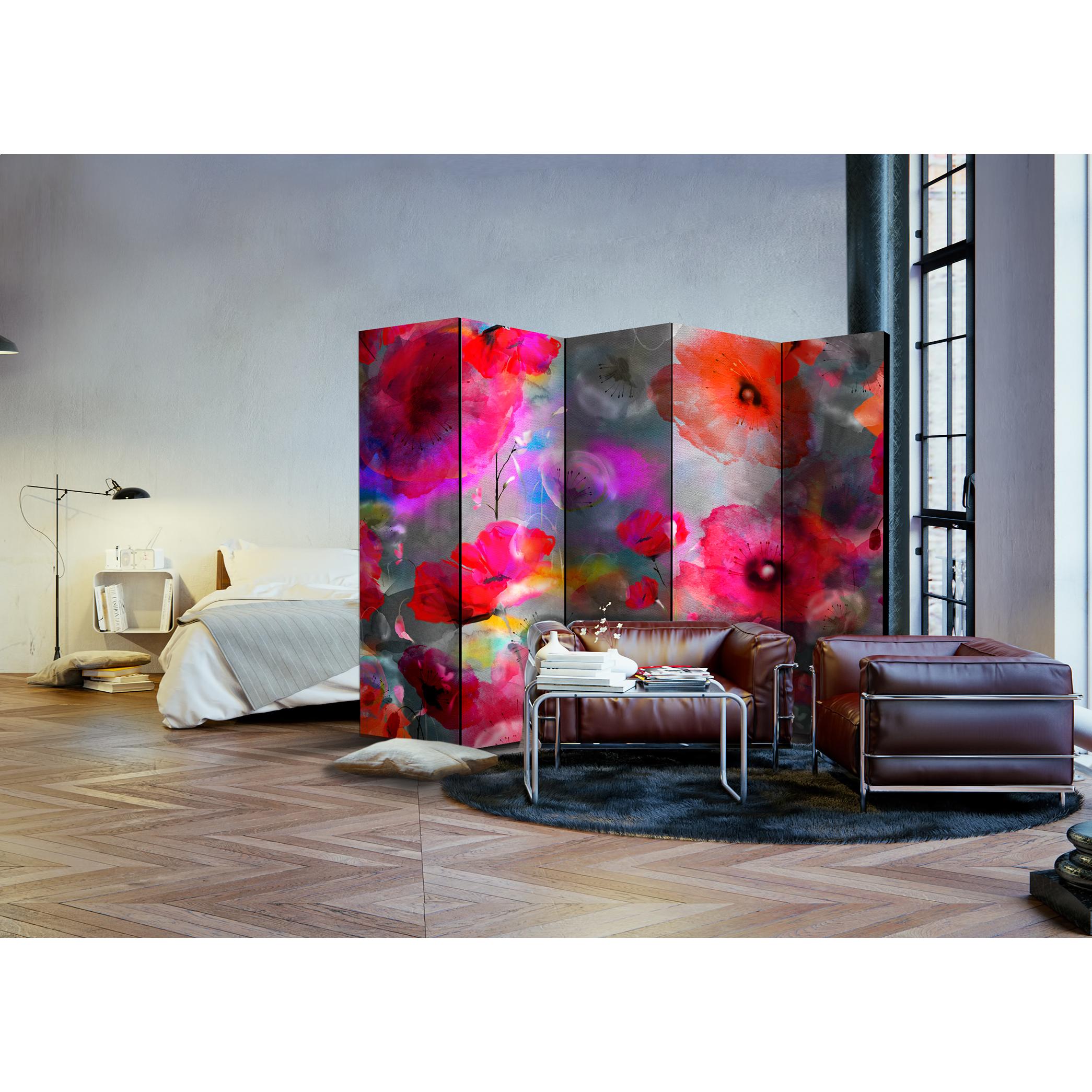 Rumsavdelare Arkiio Painted Poppies II 225x172 cm