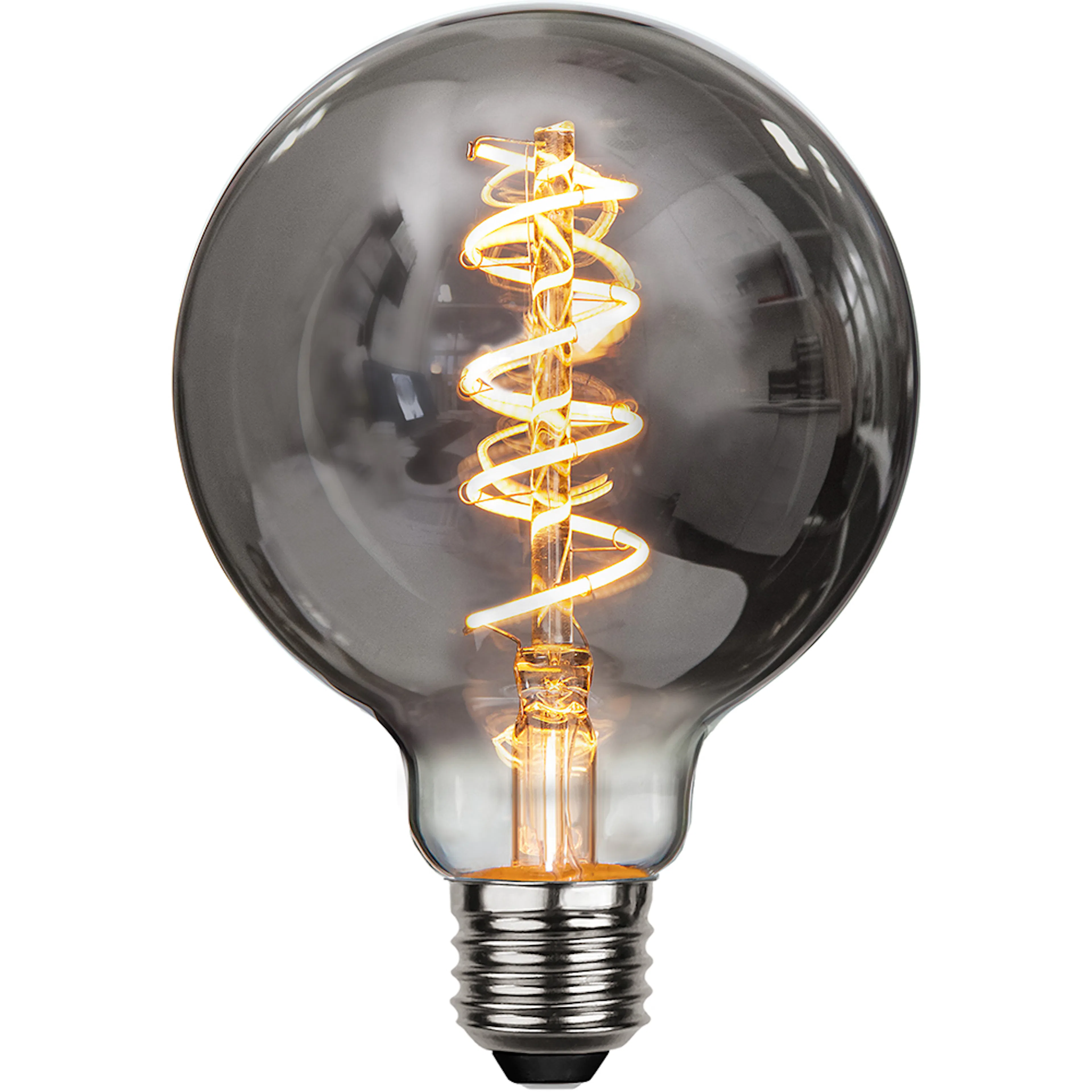 LED-lampa Star Trading E27 G95 Decoled Spiral Smoke Dimbar 2W