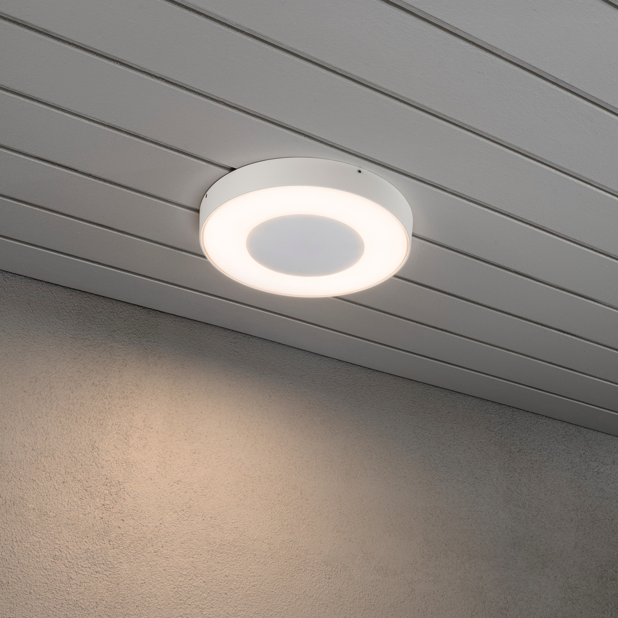 Vägglykta Gnosjö Konstsmide Carrara Rund LED med Fjärrkontroll
