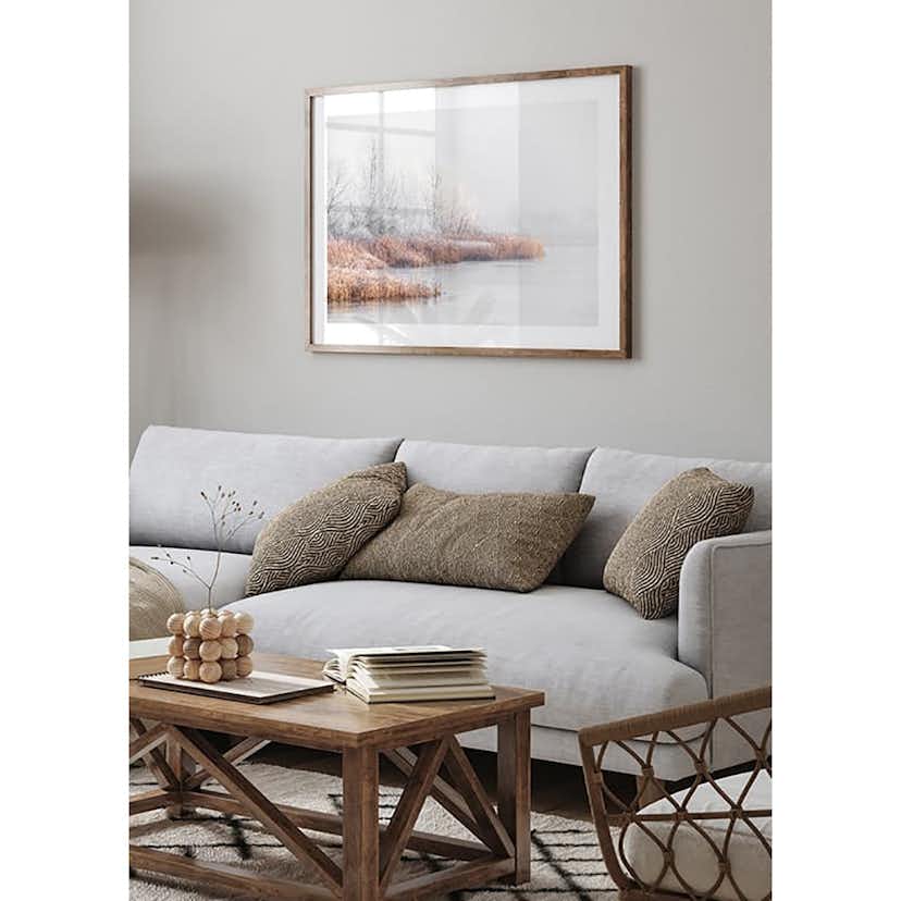 Poster Gallerix Snow Covered Lakeside